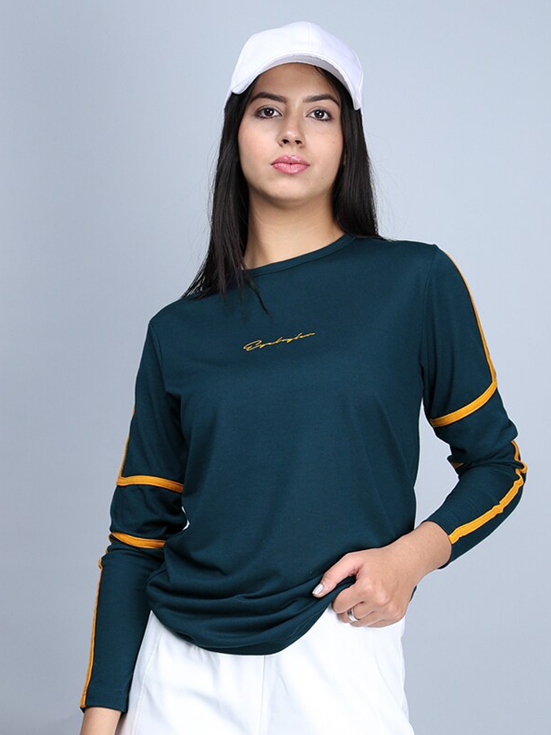 

Eyebogler Round Neck Cotton T-shirt, Teal