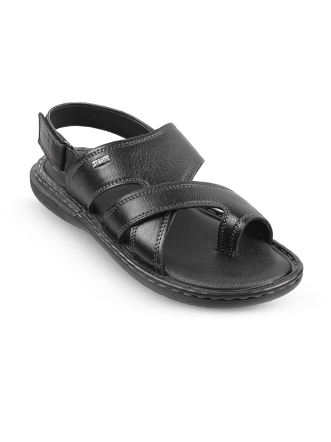 

Metro Men Leather Comfort Sandals, Black