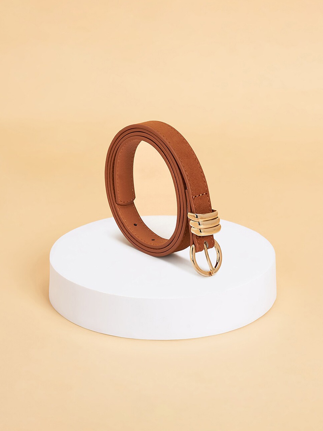 

Forever Glam by Pantaloons Women Formal Belt, Tan