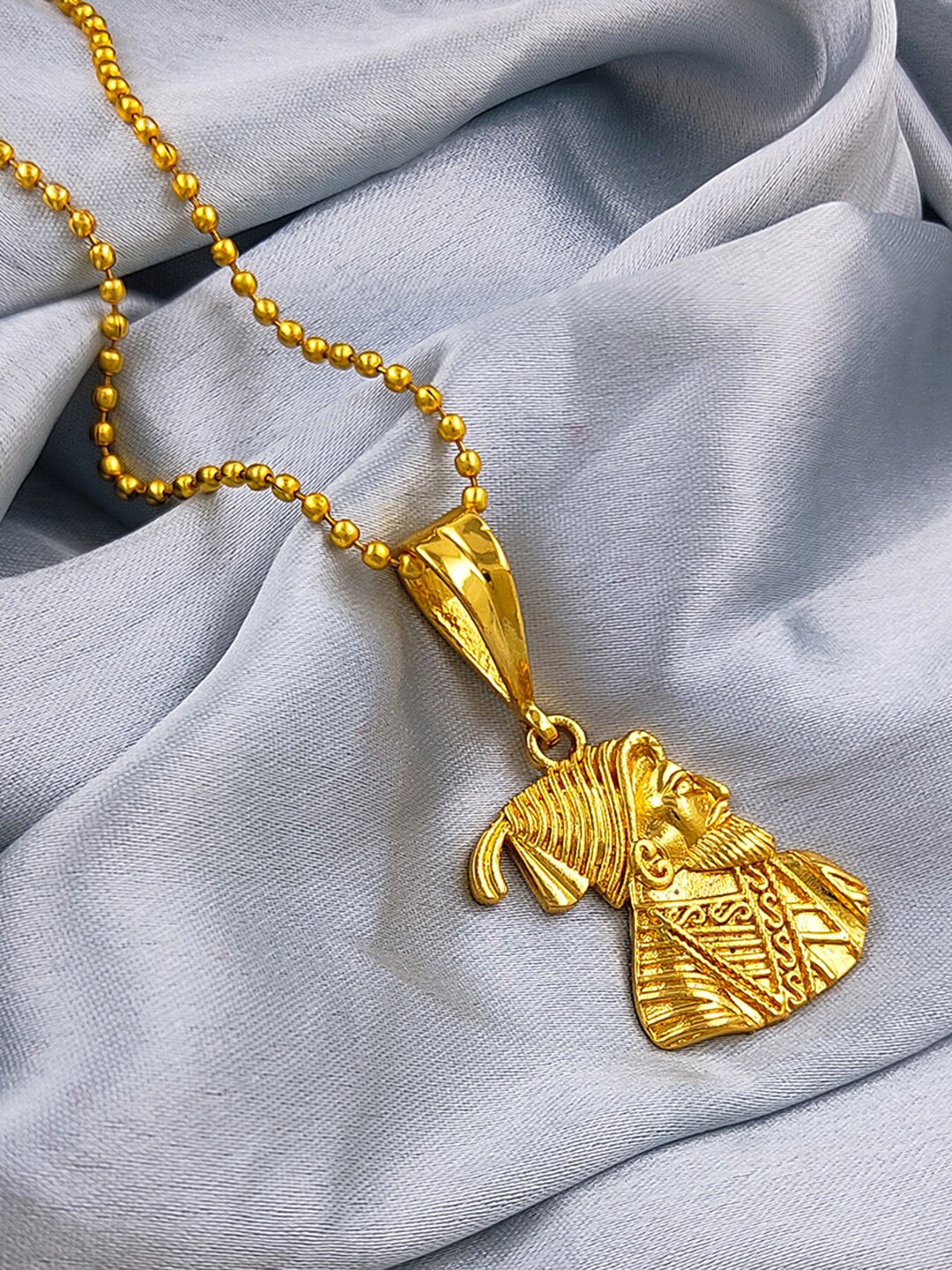 

Saizen Gold-Plated Contemporary Pendant with Chain