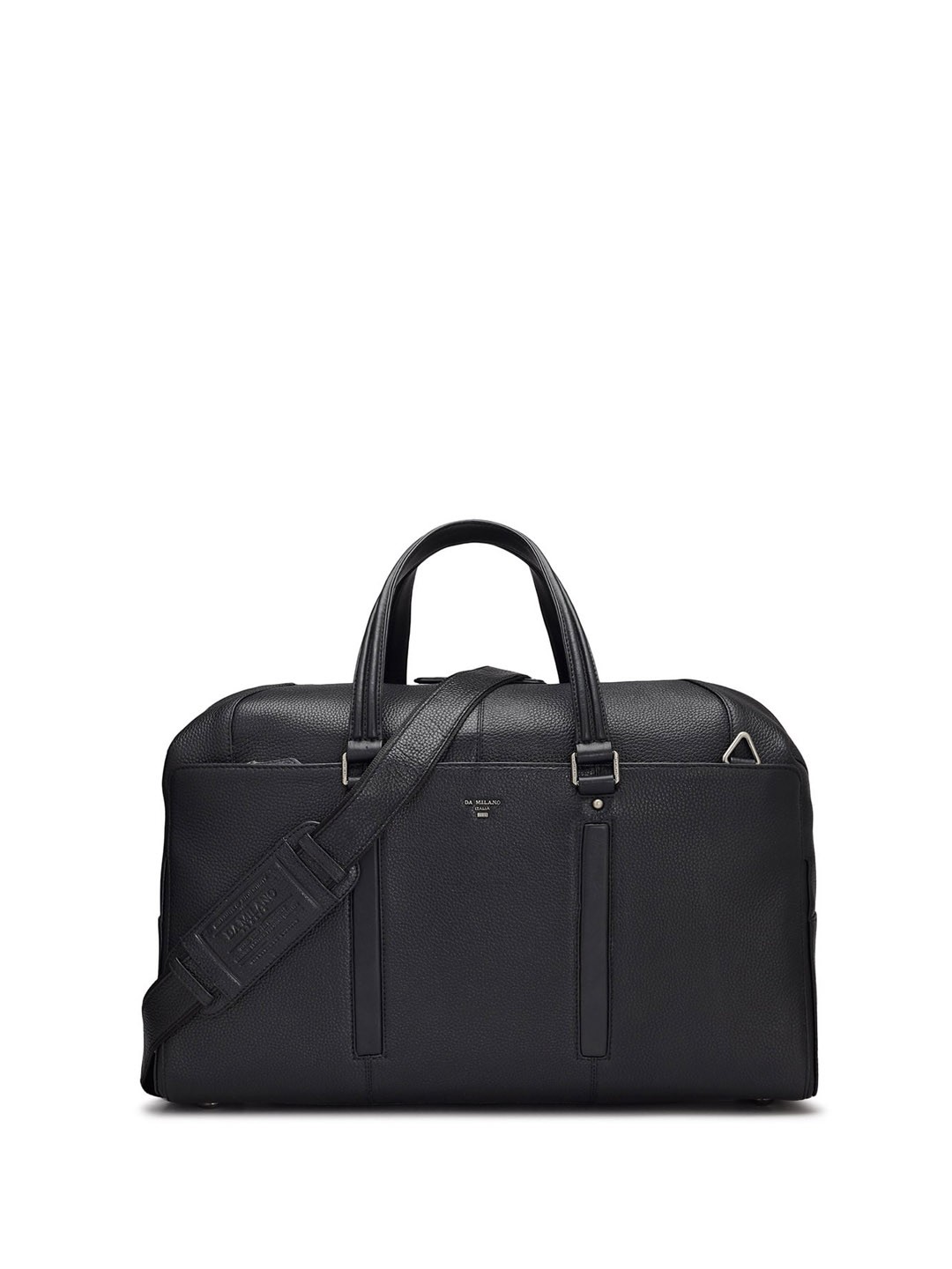 

Da Milano Textured Medium Casual Duffel Bag, Black