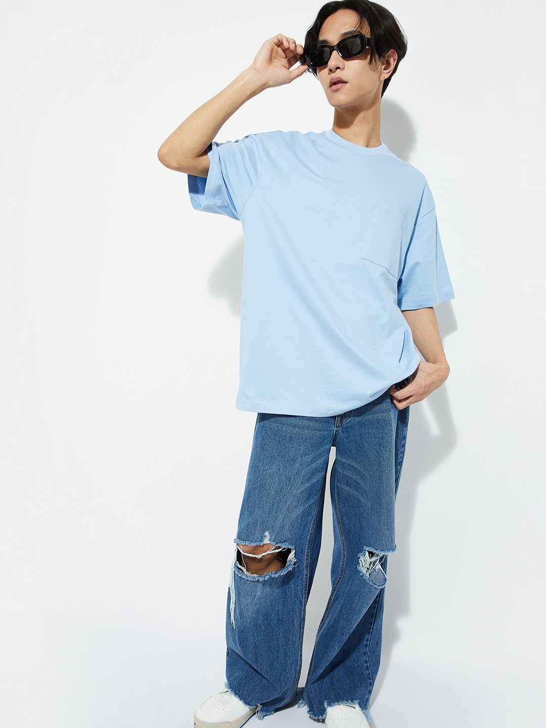

max URB_N Men Pockets T-shirt, Blue