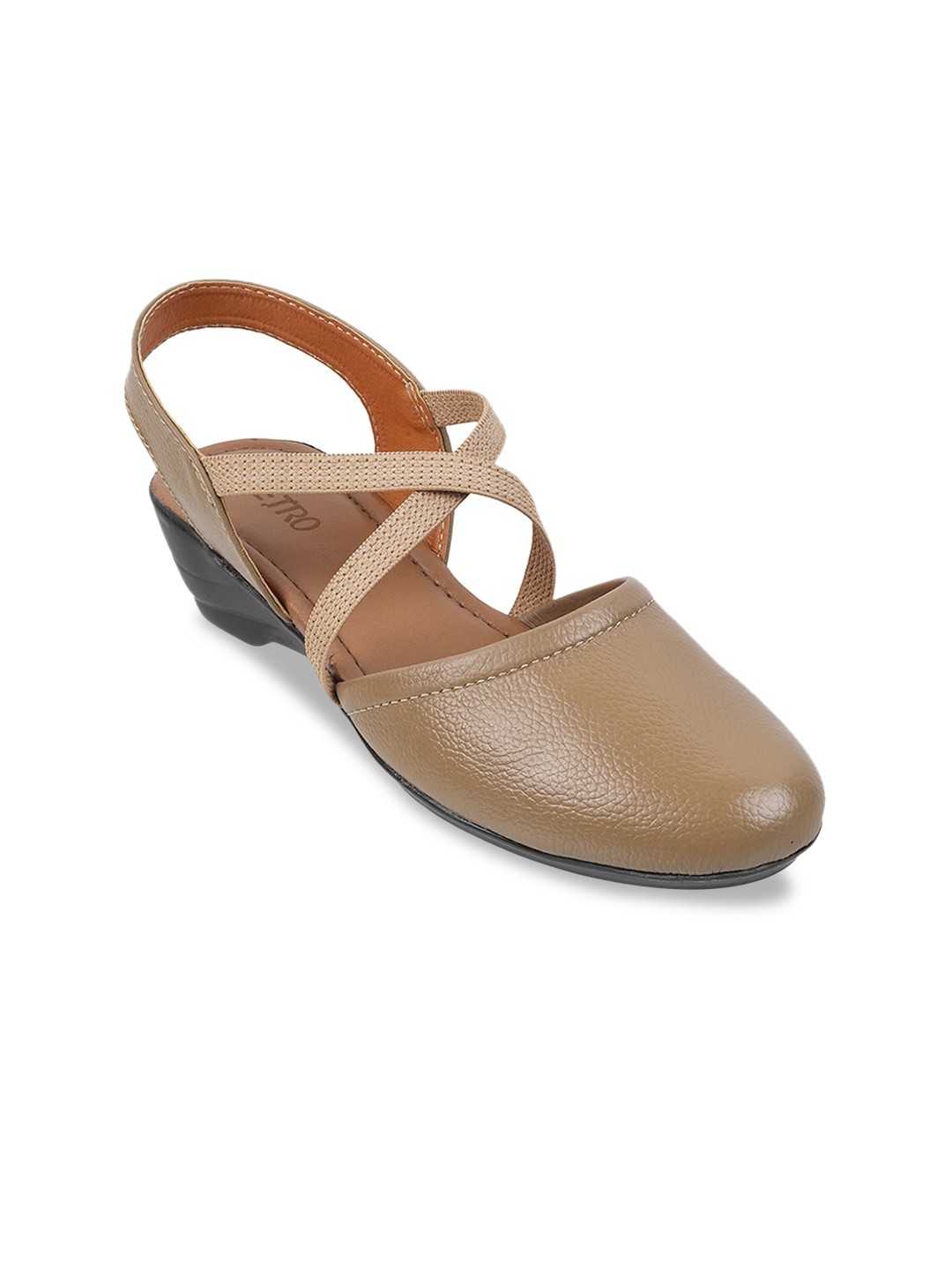 

Metro Block Heel Pumps, Beige