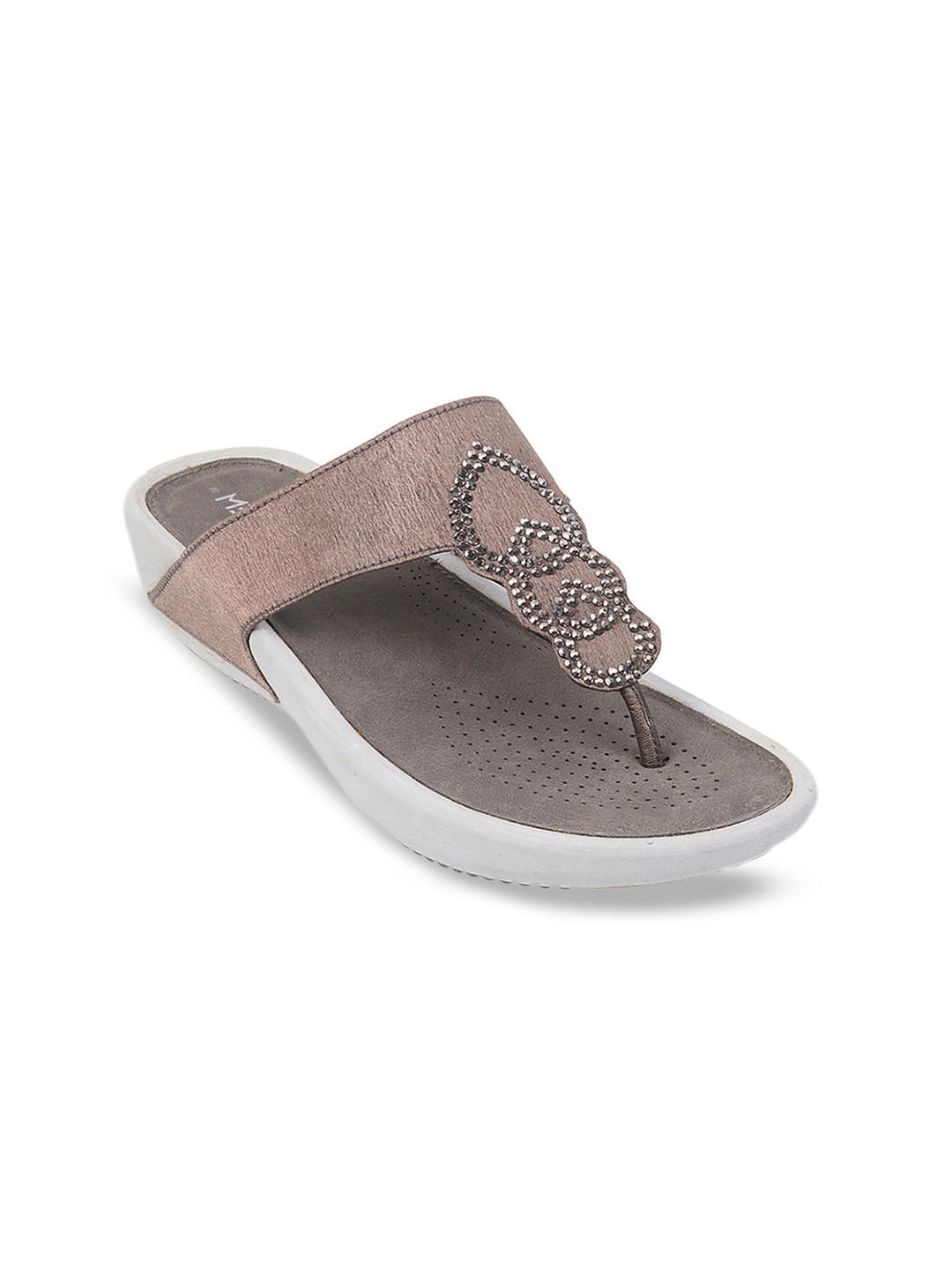 

Metro Embellished Comfort Sandals, Grey