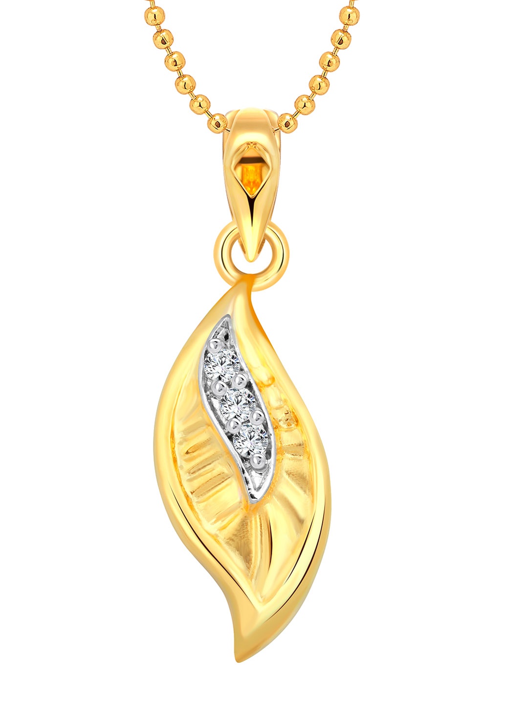 

Vighnaharta Gold-Plated Contemporary Pendants with Chains