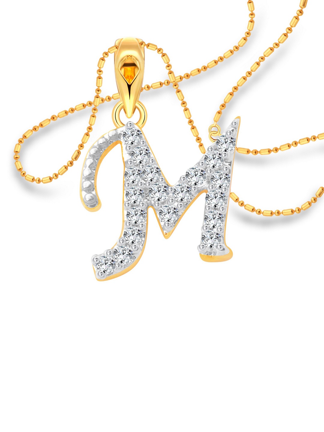 

Vighnaharta Gold-Plated Contemporary Pendants with Chains