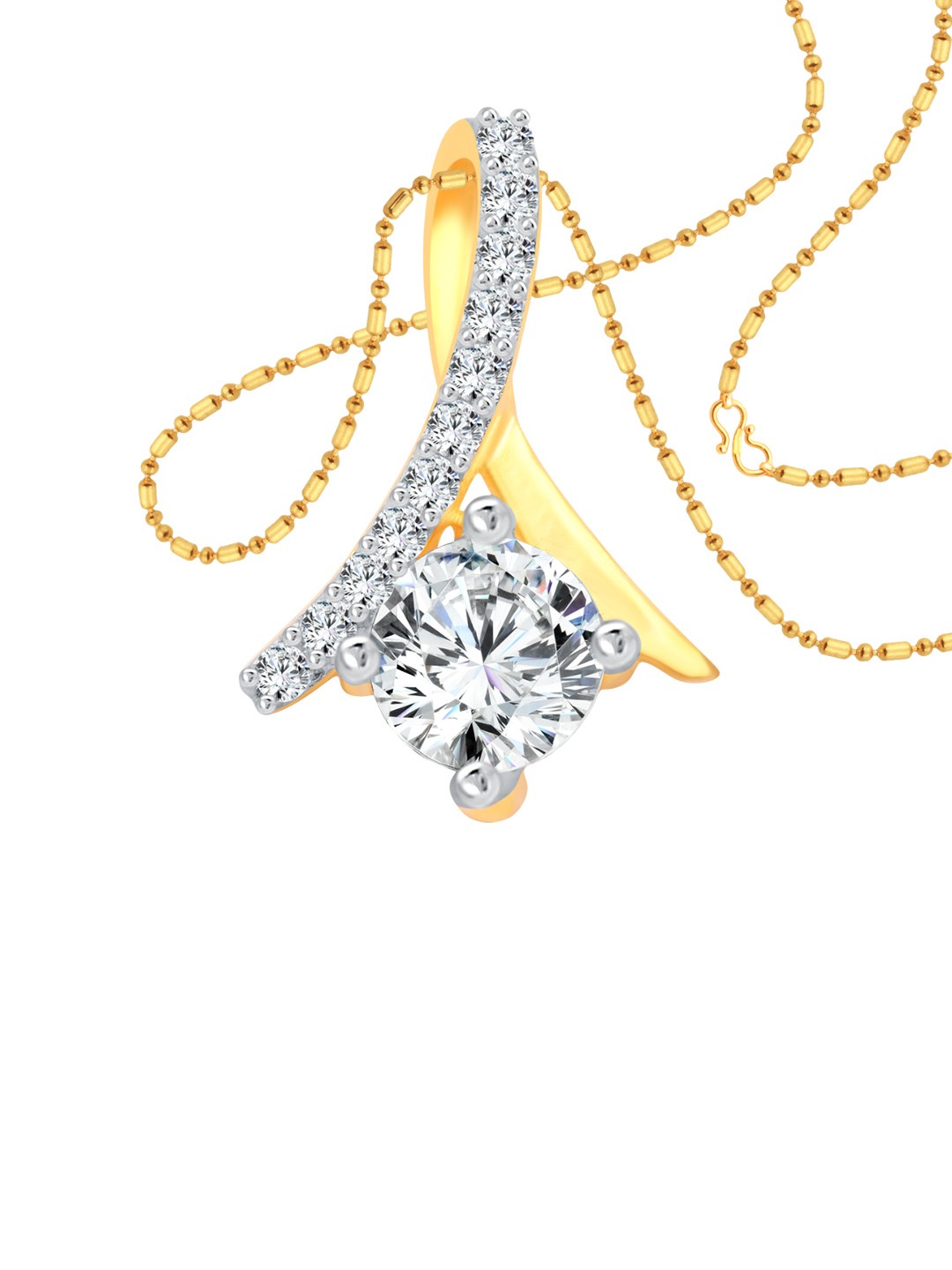 

Vighnaharta Gold-Plated Contemporary Pendants with Chains