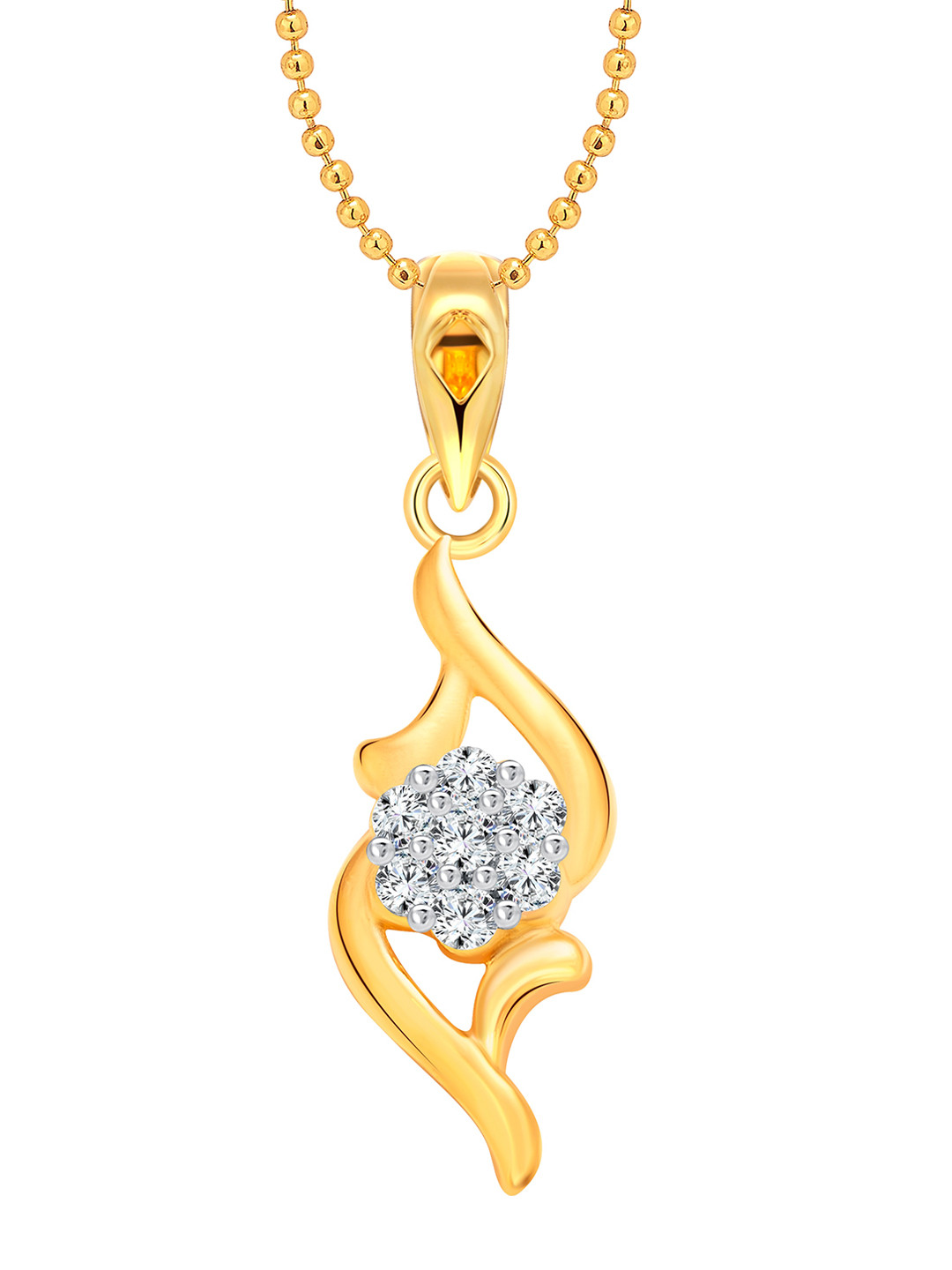 

Vighnaharta Gold-Plated Contemporary Pendants with Chains