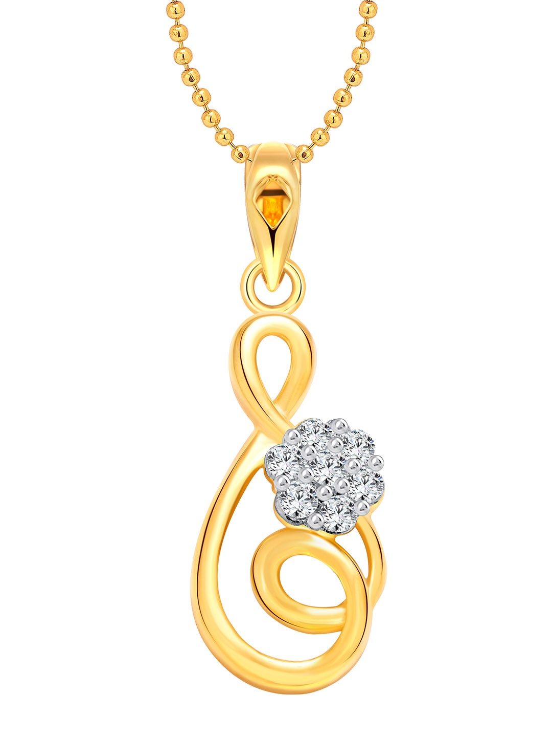 

Vighnaharta Gold and Rhodium-Plated Contemporary Pendants with Chains