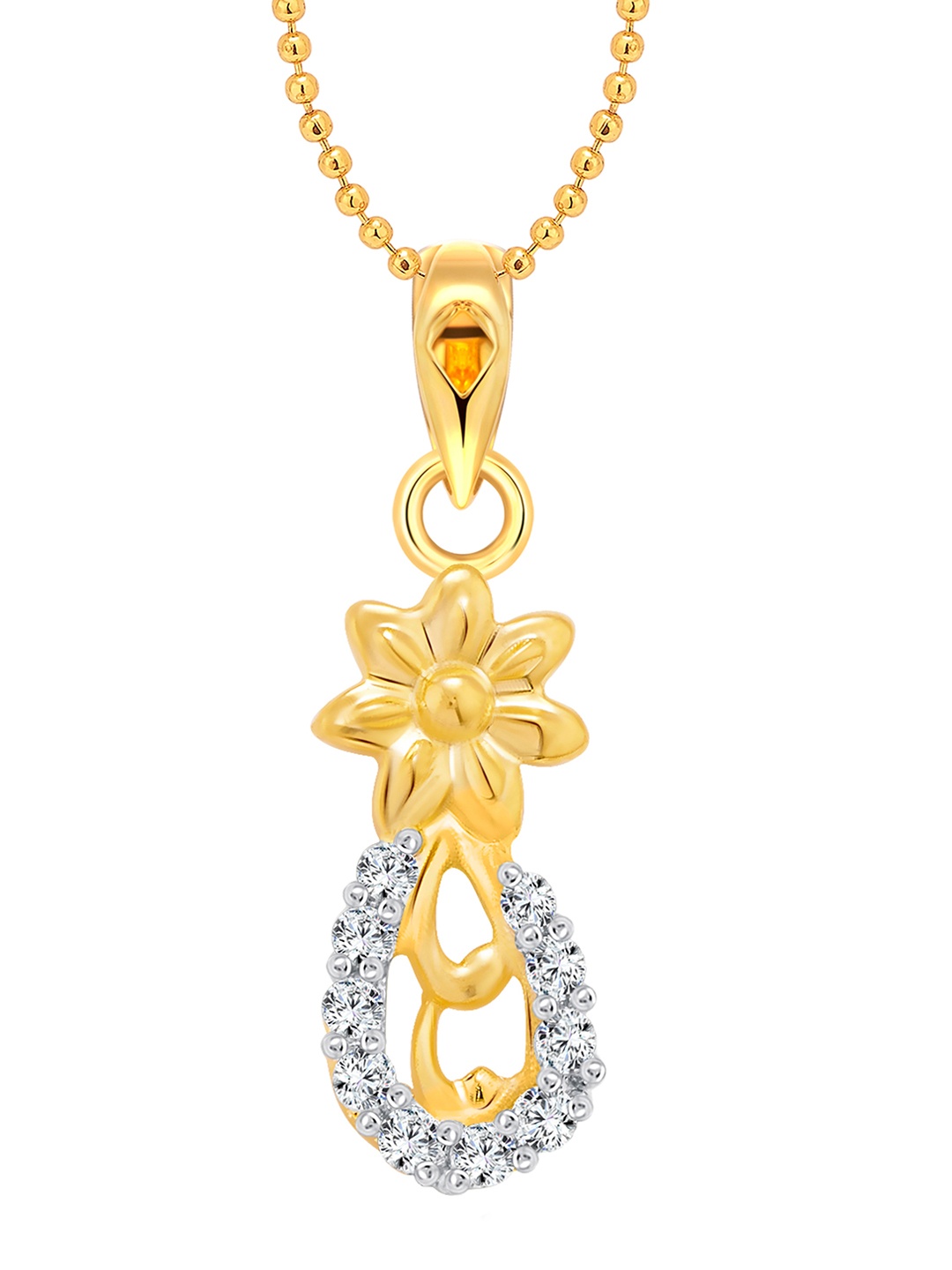 

Vighnaharta Gold-Plated Contemporary Pendants with Chains