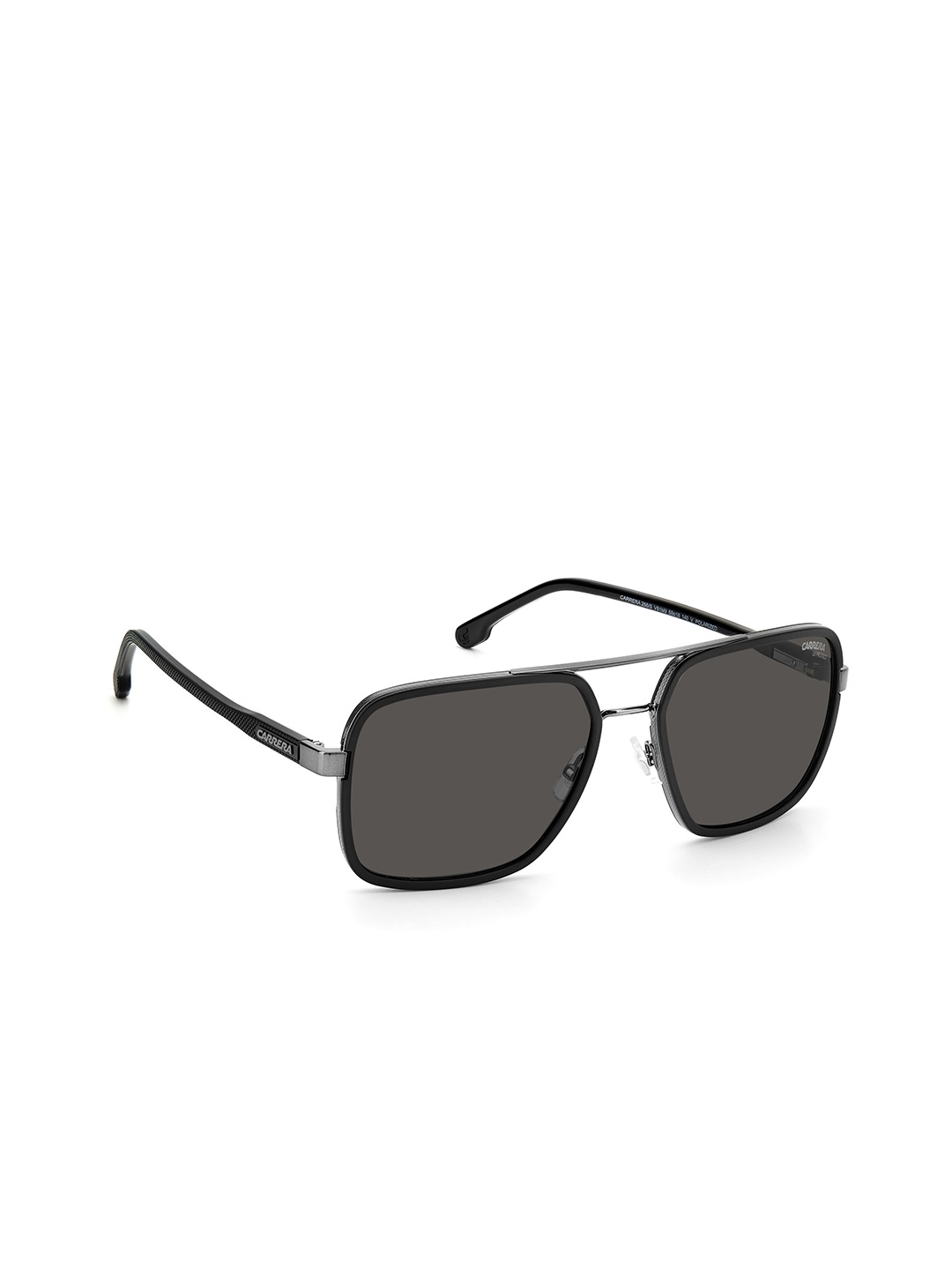 

Carrera Men Rectangle Sunglasses with UV Protected Lens 203788V8158M9, Black