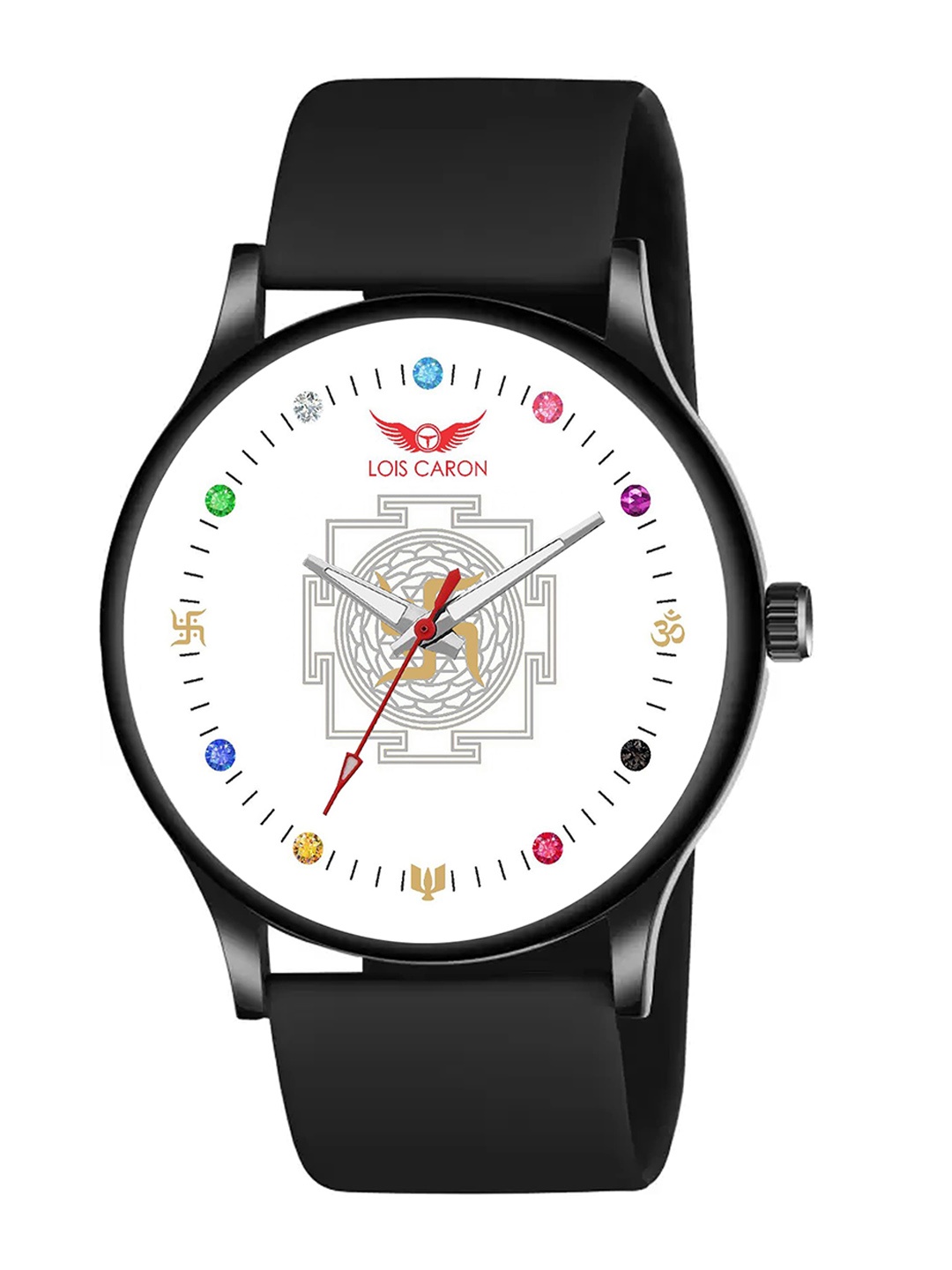 

LOIS CARON Men Printed Stainless Steel Dial & Straps Analogue Watch LCS-8820, White