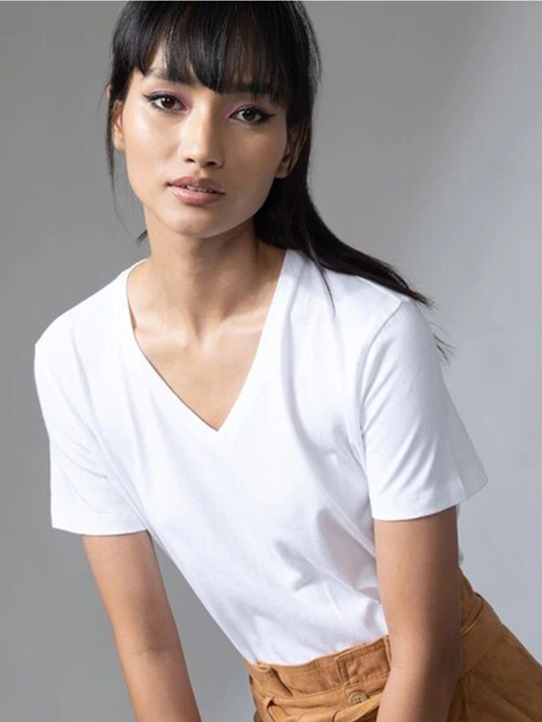 

COLOR CAPITAL Relaxed Fit Extended Sleeves T-shirt, White