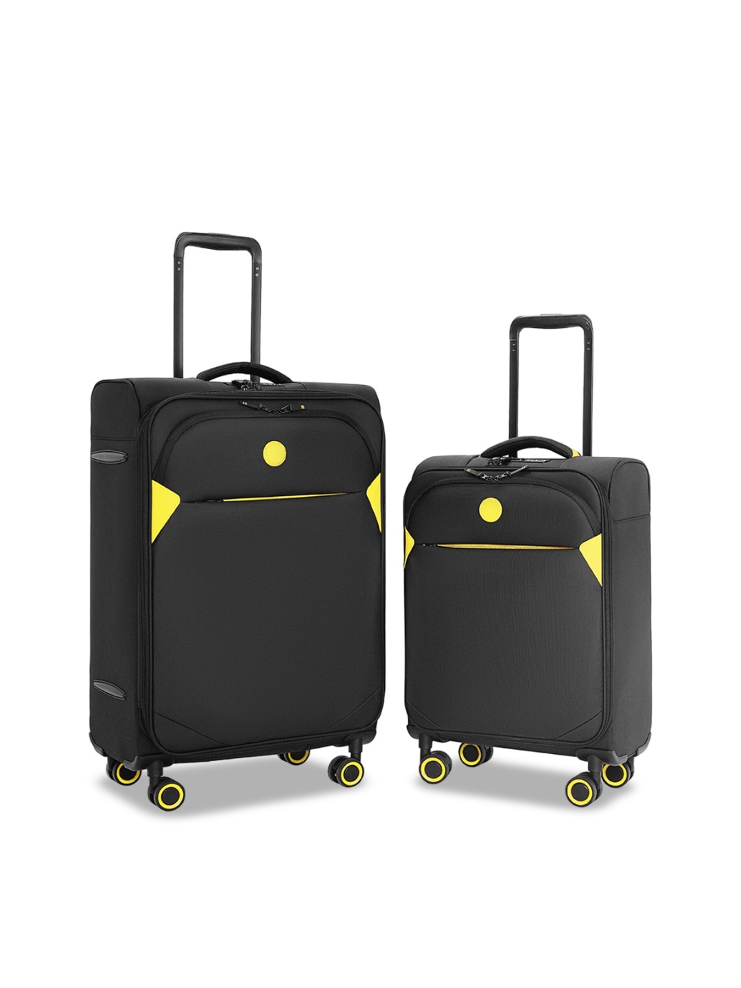 

VERAGE Cambridge Set Of 2 Textured Hard Sided Trolley Bag - 86 L, Black