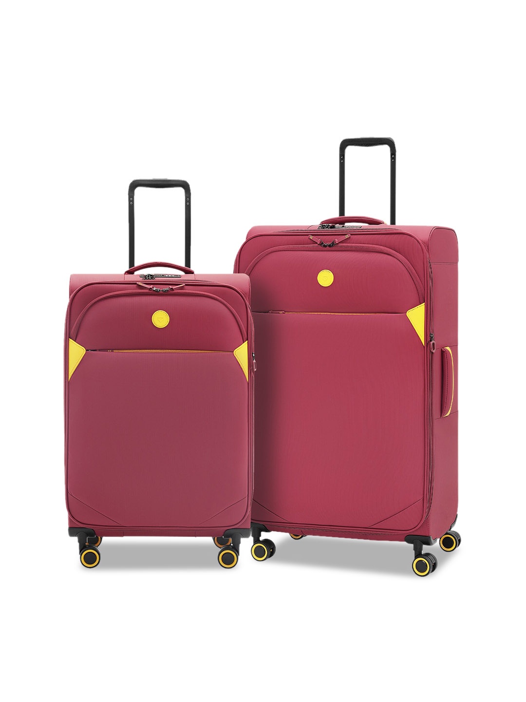 

VERAGE Cambridge Set Of 2 Hard Sided Trolley Bag - 138 L, Red