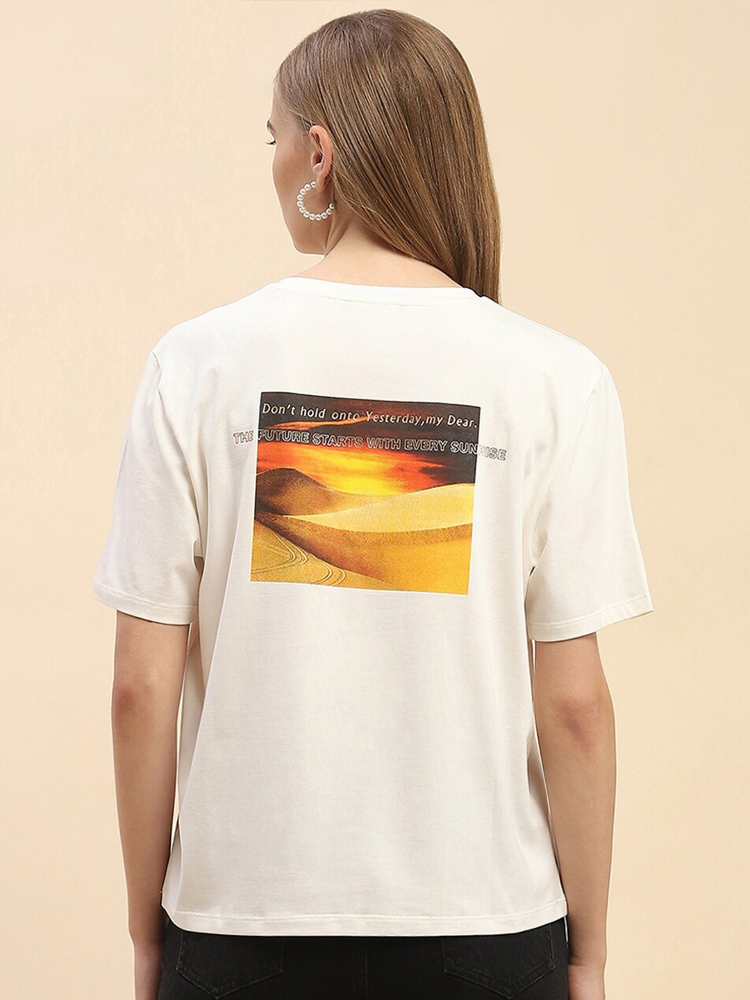 

CAMLA Typography Printed T-shirt, Off white