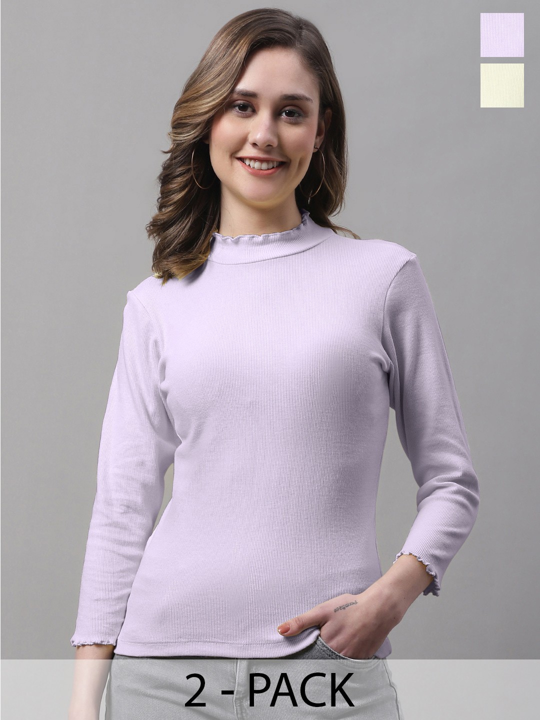 

FBAR Floral Cotton Top, Yellow