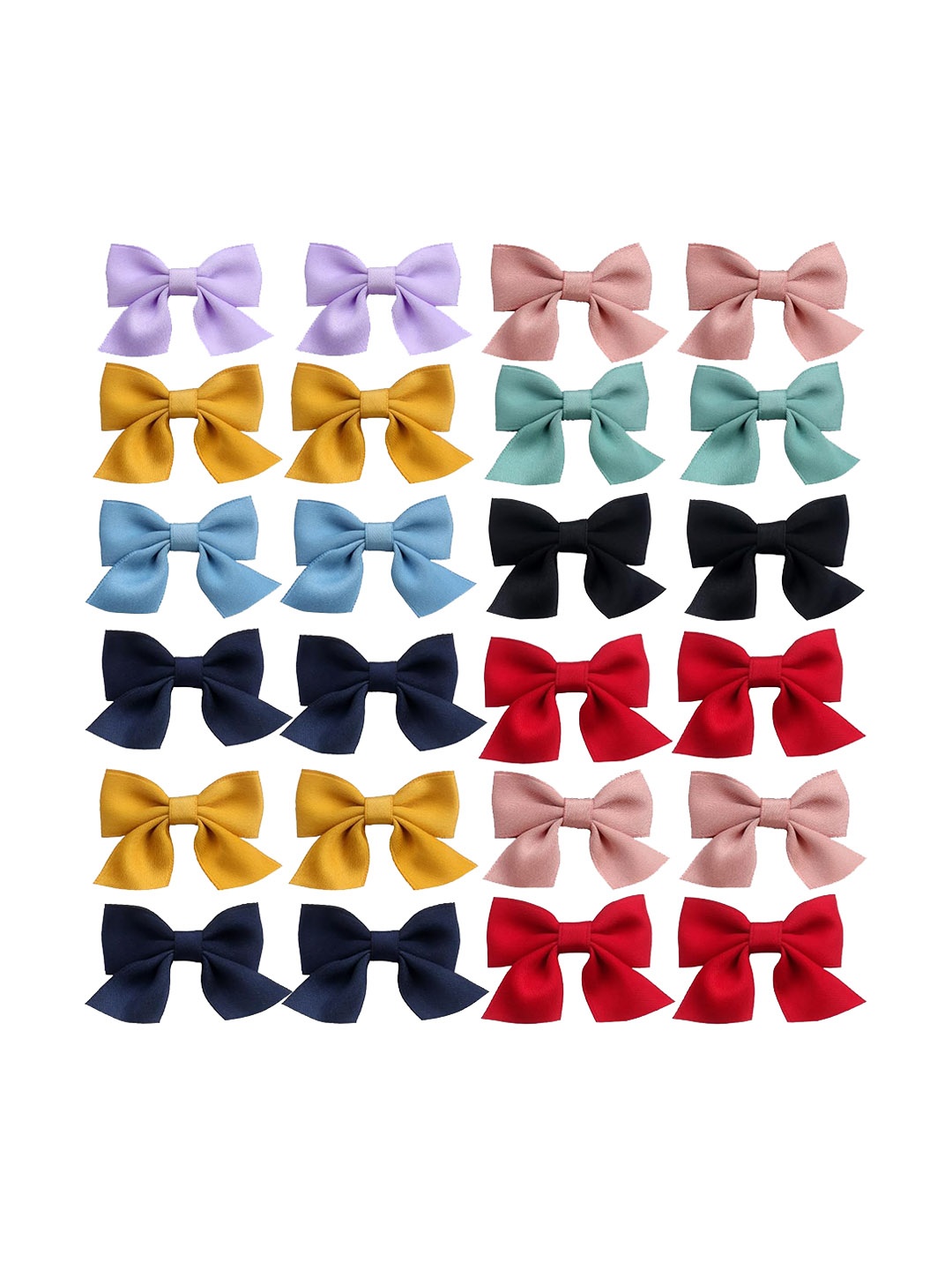 

LYTIX Girls Set Of 12 Lace Alligator Hair Clip, Assorted