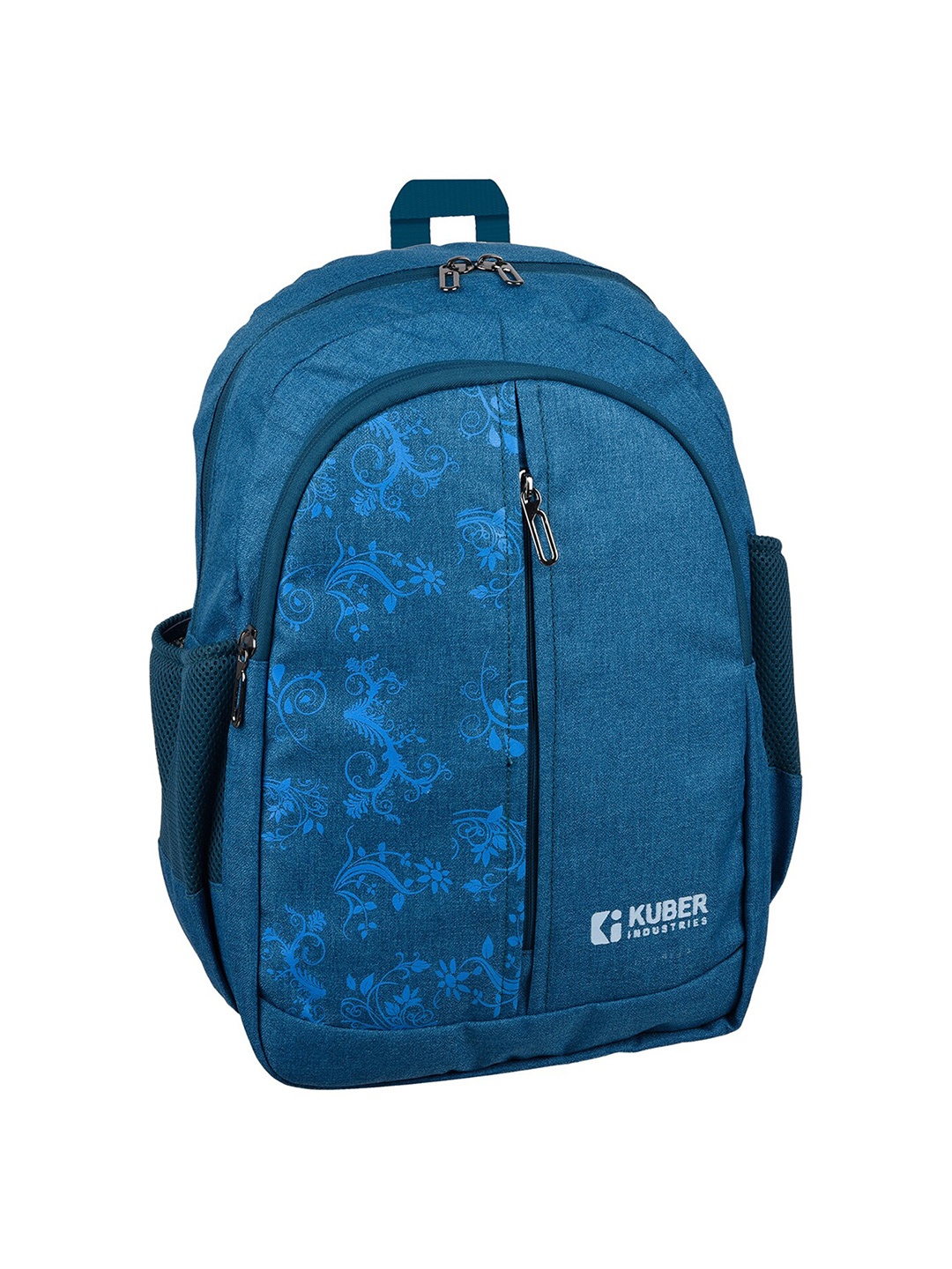 

Kuber Industries Kids Blue Floral Printed Nylon Ergonomic Backpack