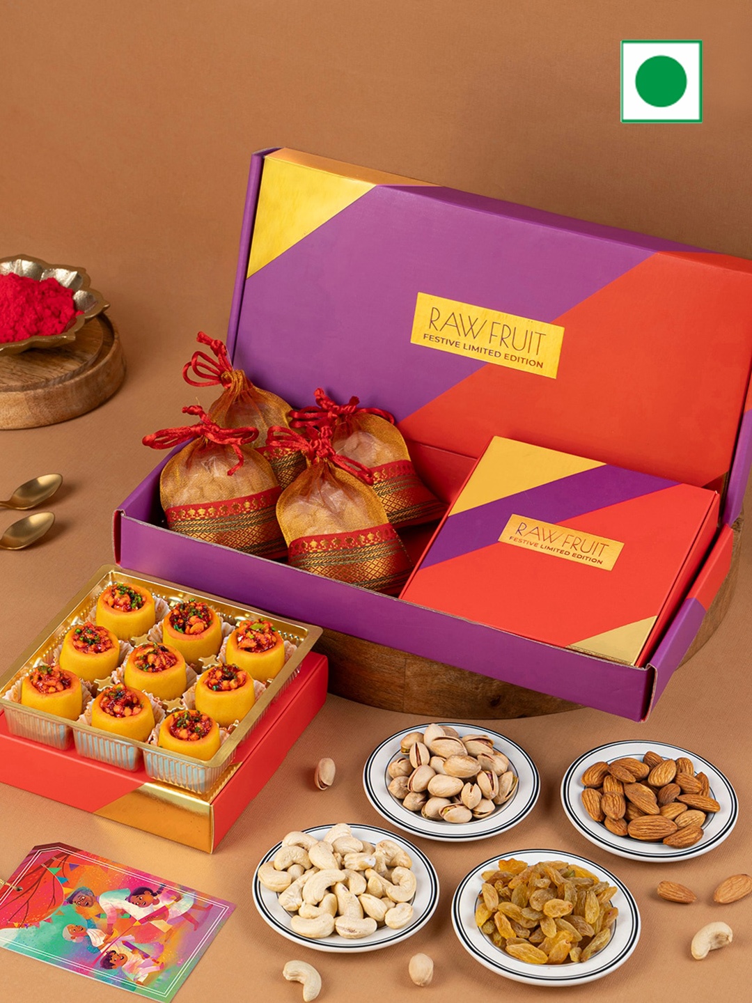 

RawFruit Pack Of 6 Holi Gift Hamper, Multi