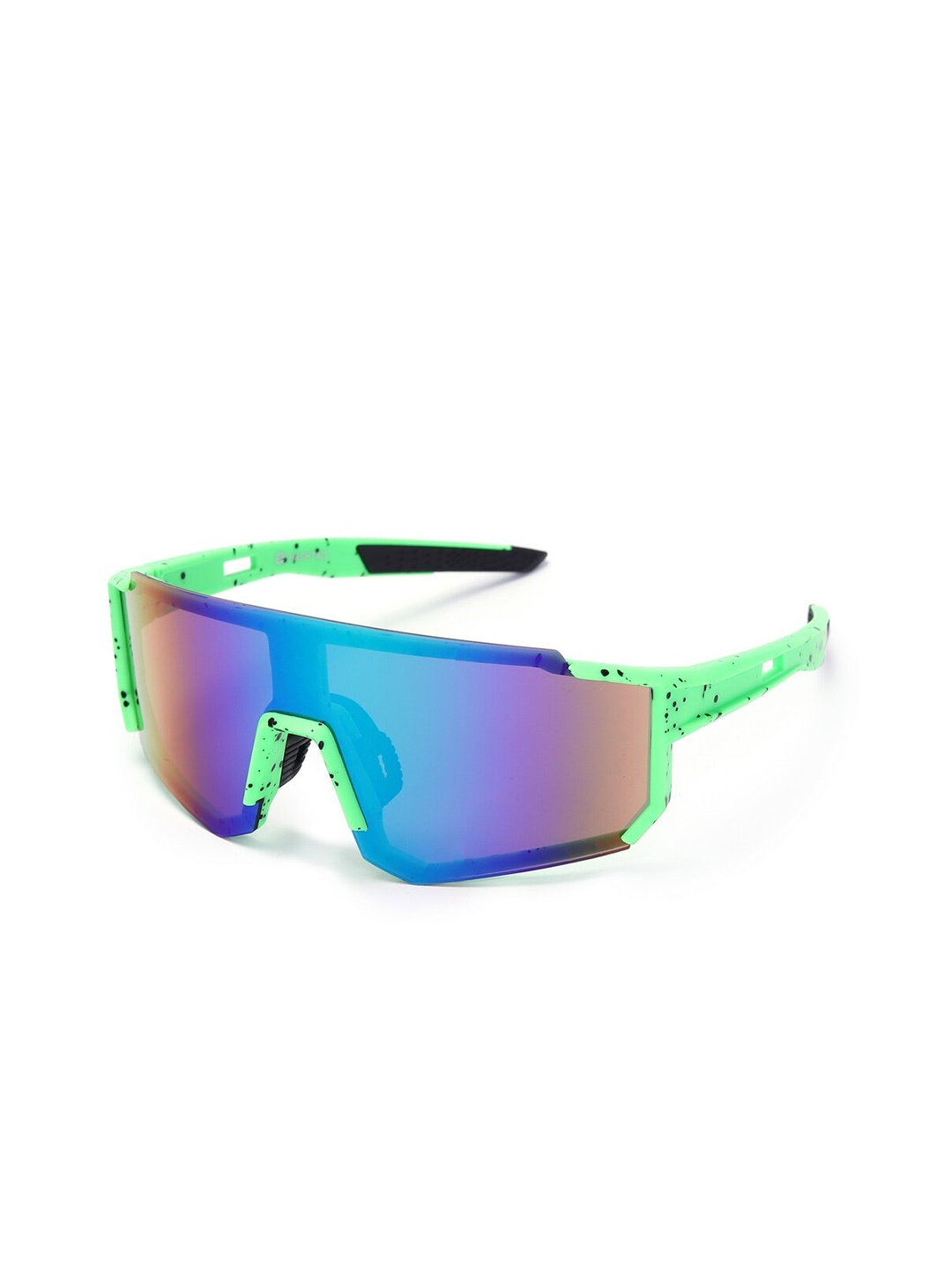 

HASHTAG EYEWEAR Unisex Sports Sunglass with UV Protected Lens, Purple