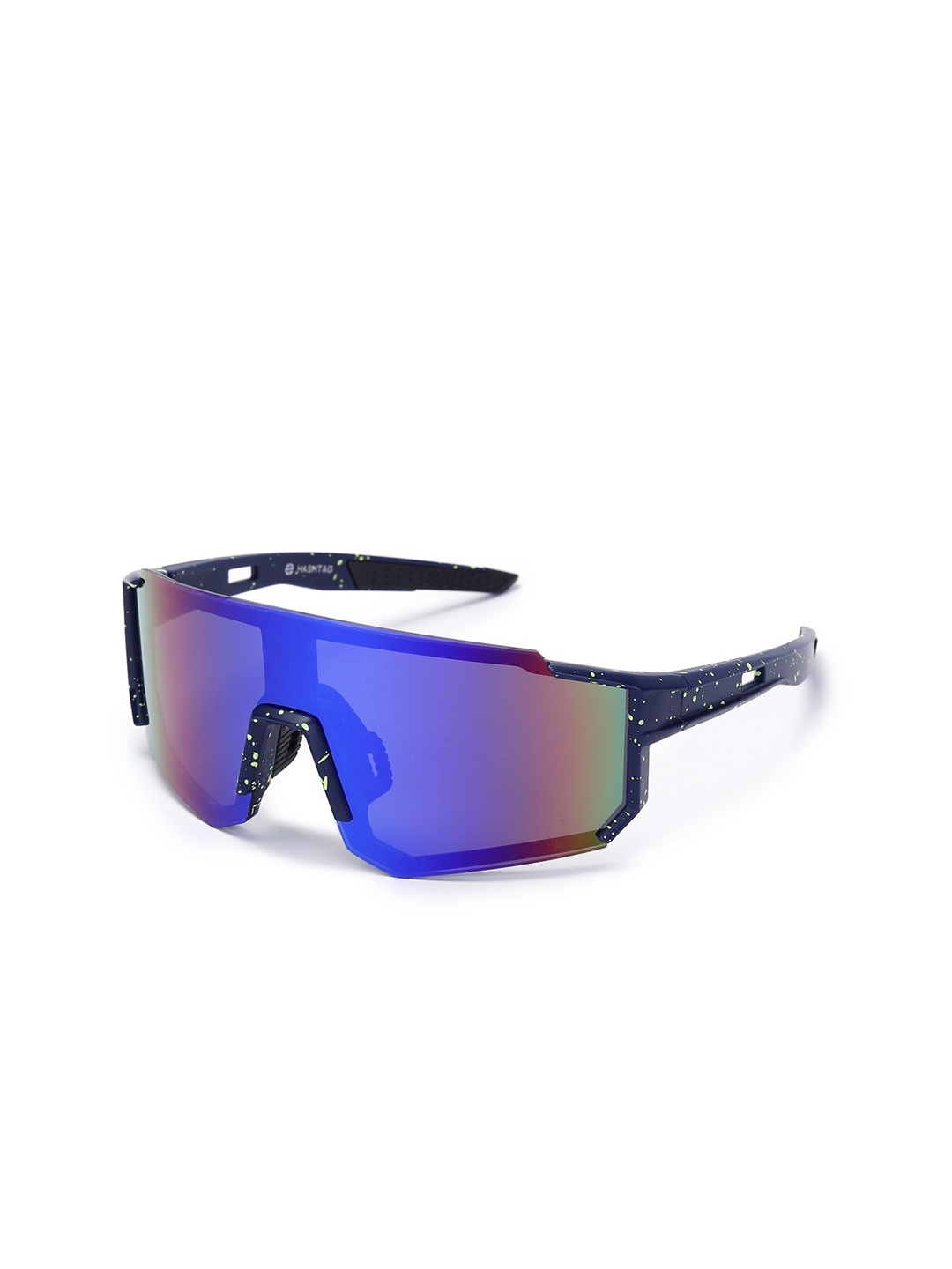 

HASHTAG EYEWEAR Unisex Sports Sunglass with UV Protected Lens, Blue