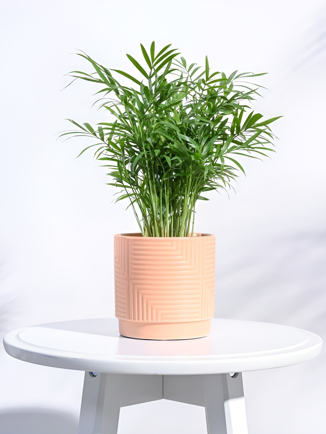 

UGAOO Maze Orange Textured Ceramic Planter