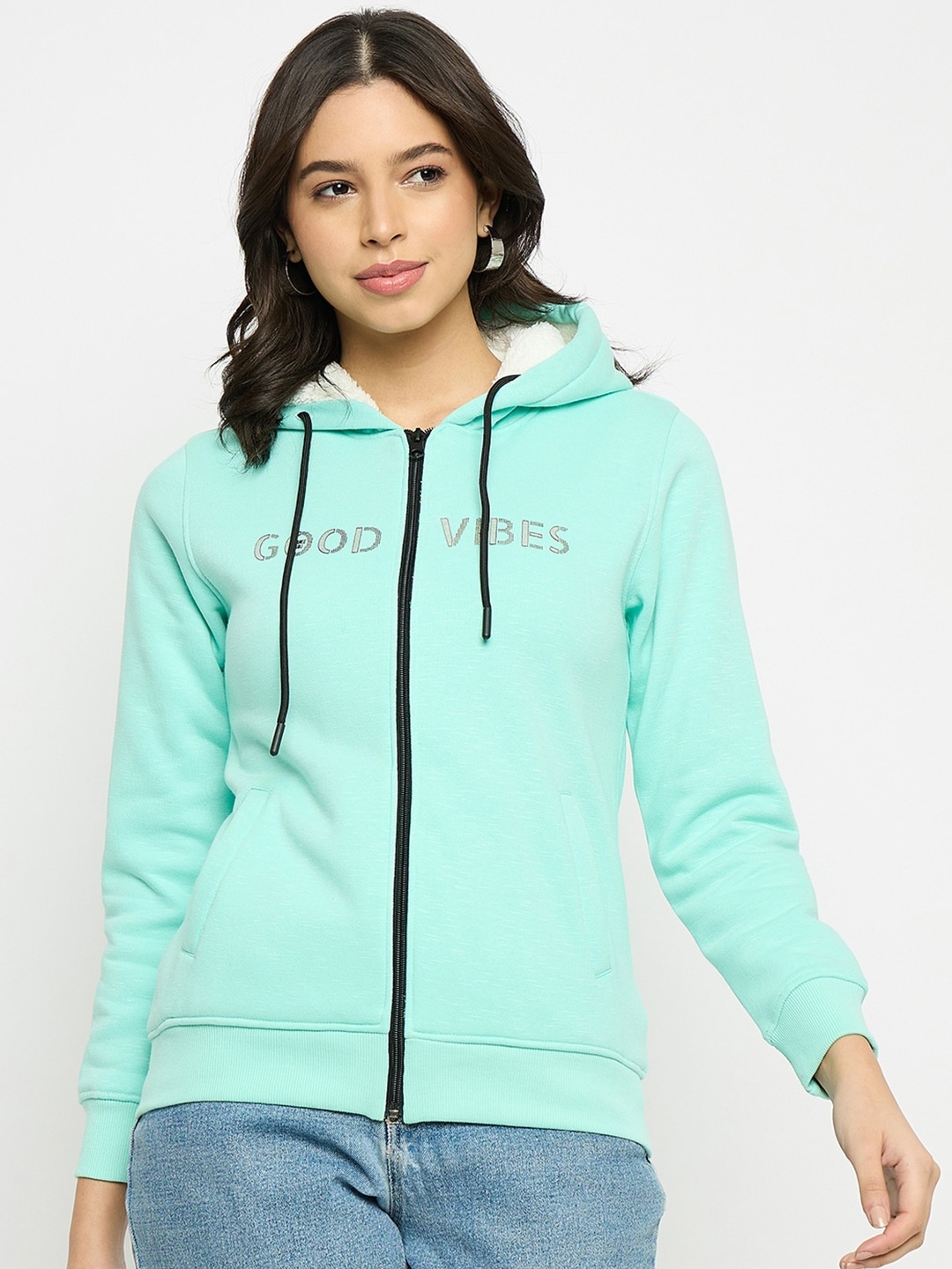 

Duke Typography Printed Cotton Hooded Sweatshirt, Green