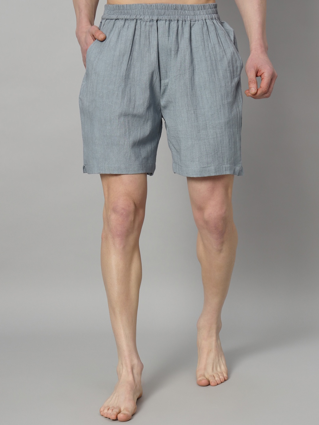 

OWO THE LABEL Mid Rise Organic Linen Boxers OTLMB08-S, Grey