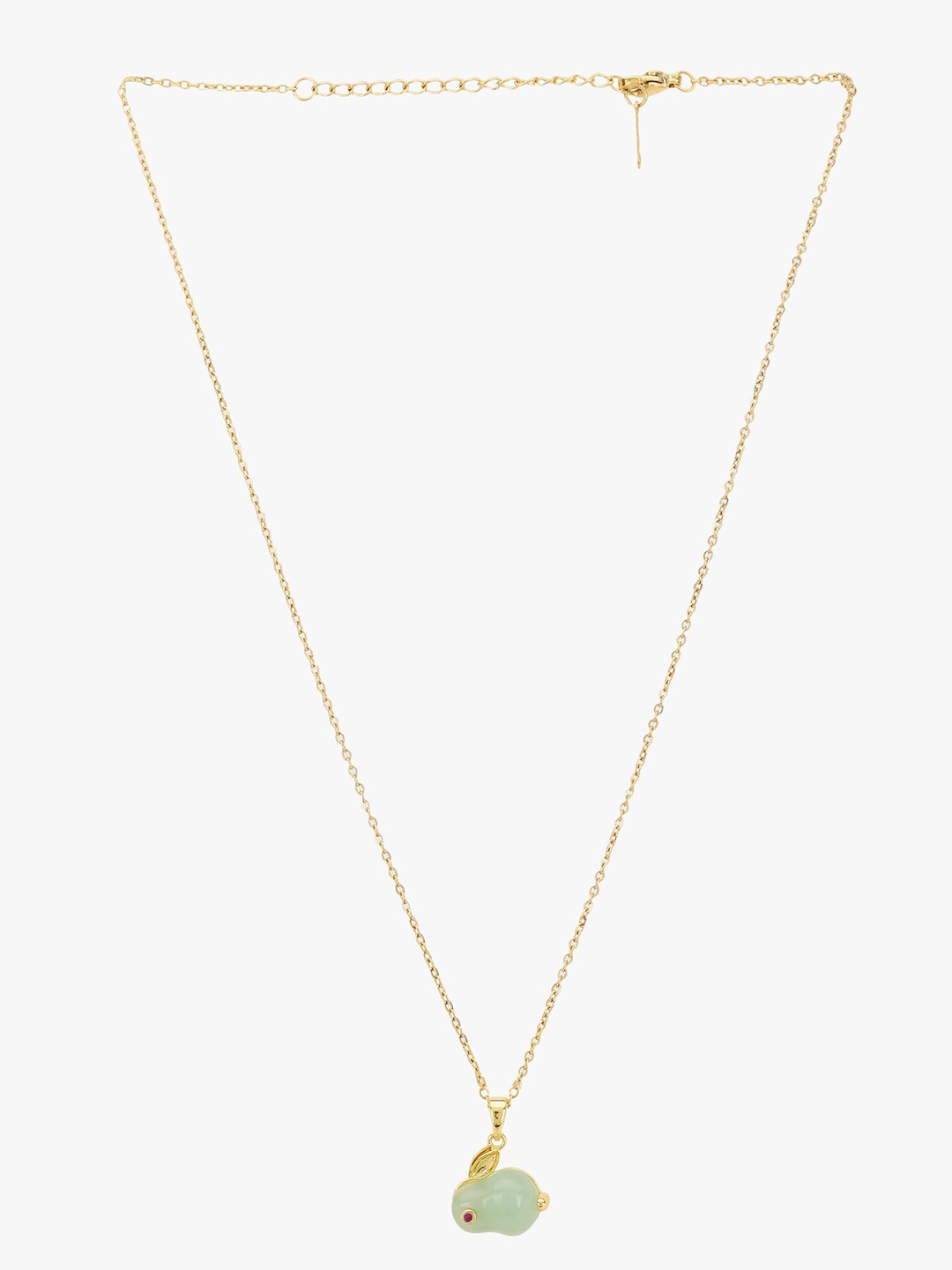 

DressBerry Gold Toned Gold Plated Stone Studded Pendant With Chain