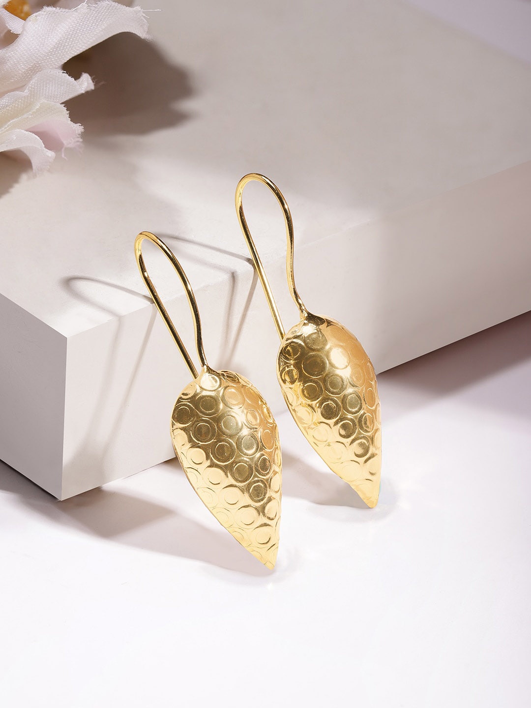 

Rubans 18KT Gold-Plated Brass Contemporary Drop Earrings