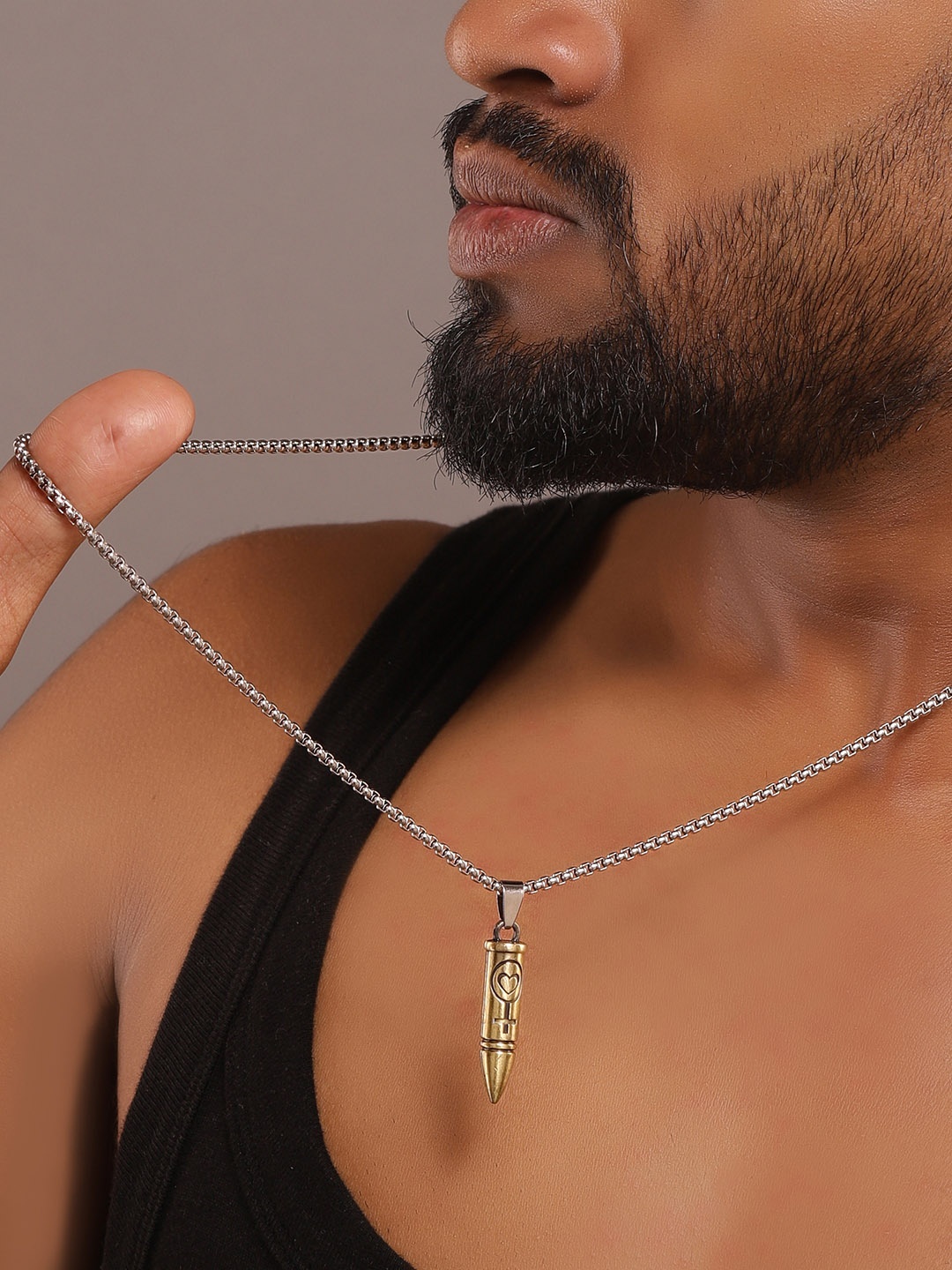 

The Roadster Lifestyle Co. Gold-Plated Contemporary Pendant with Chain