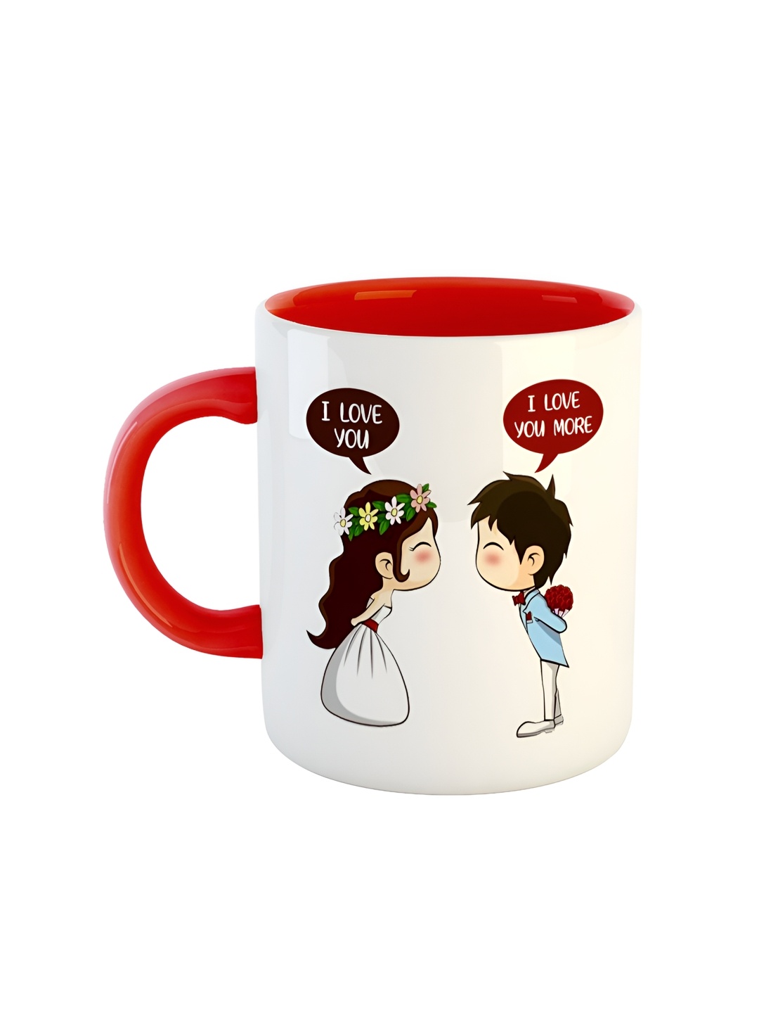 

ARTBUG Red Printed Ceramic Glossy Mug