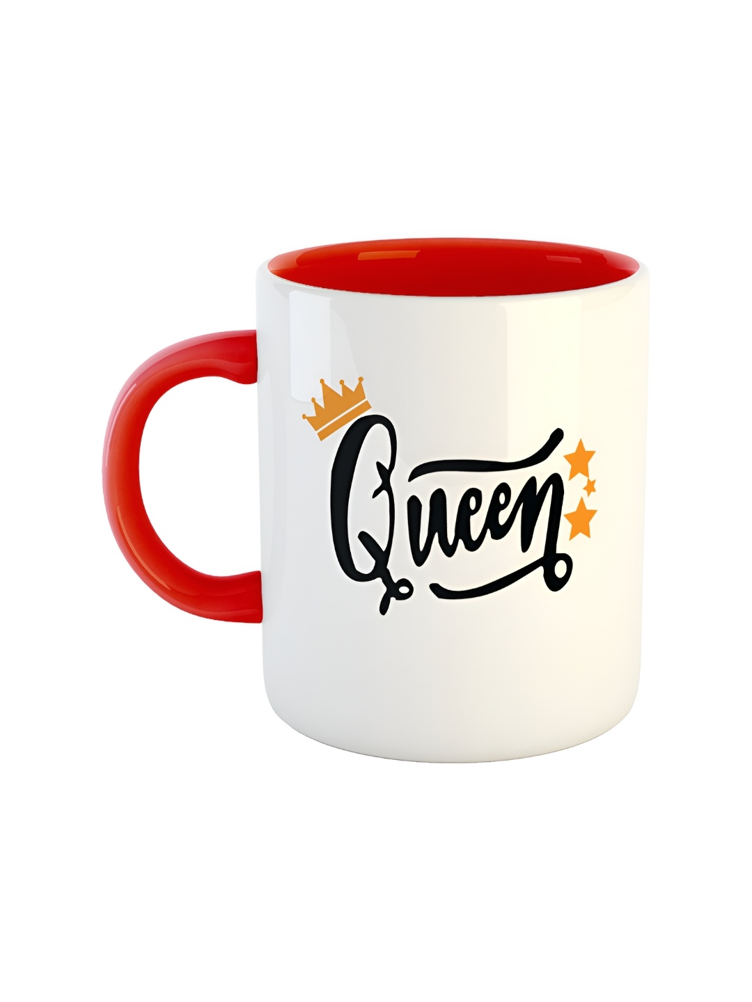 

ARTBUG Red & White Printed Ceramic Glossy Mug 350 ml