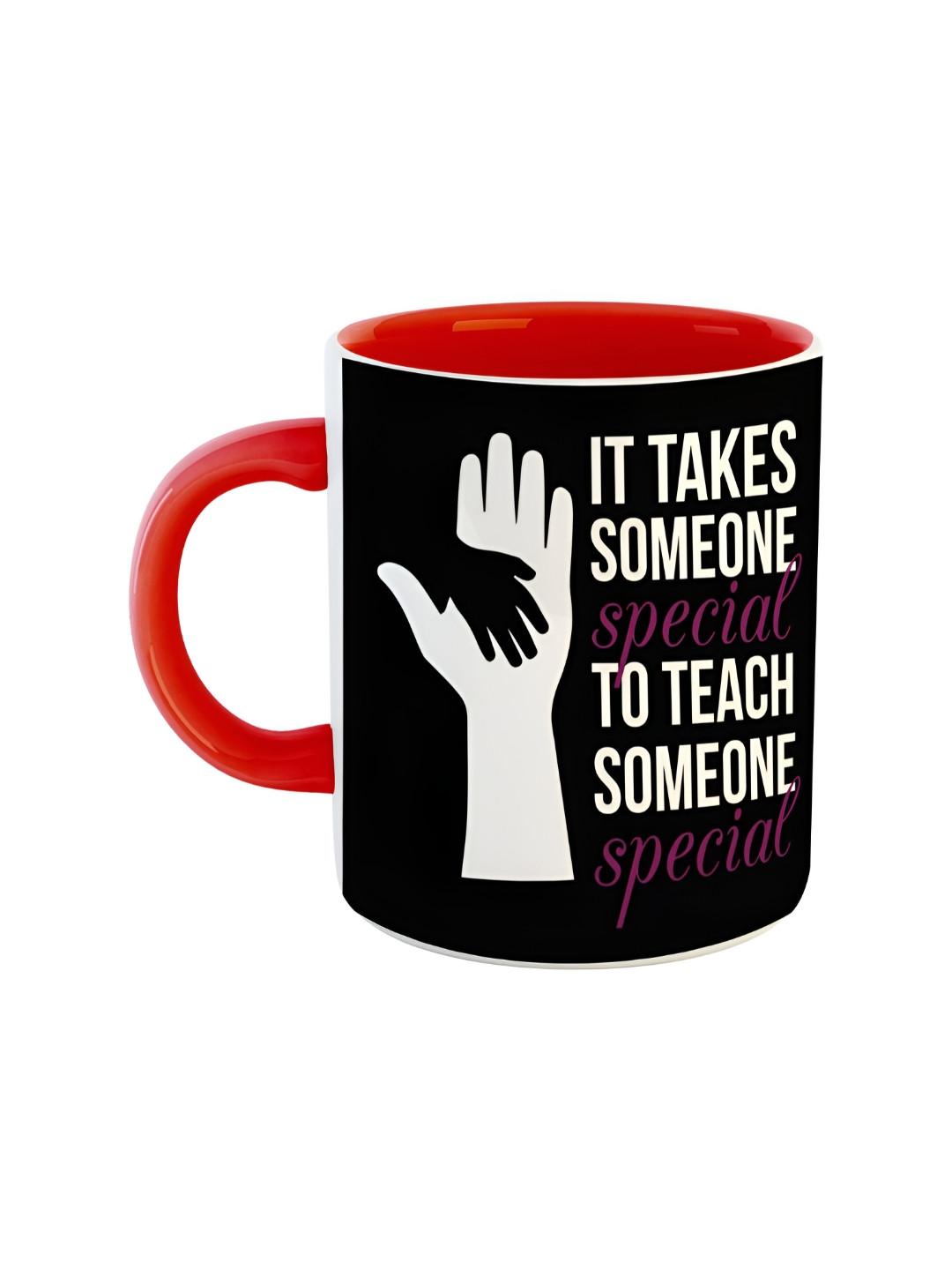 

ARTBUG Red Printed Ceramic Glossy Mug