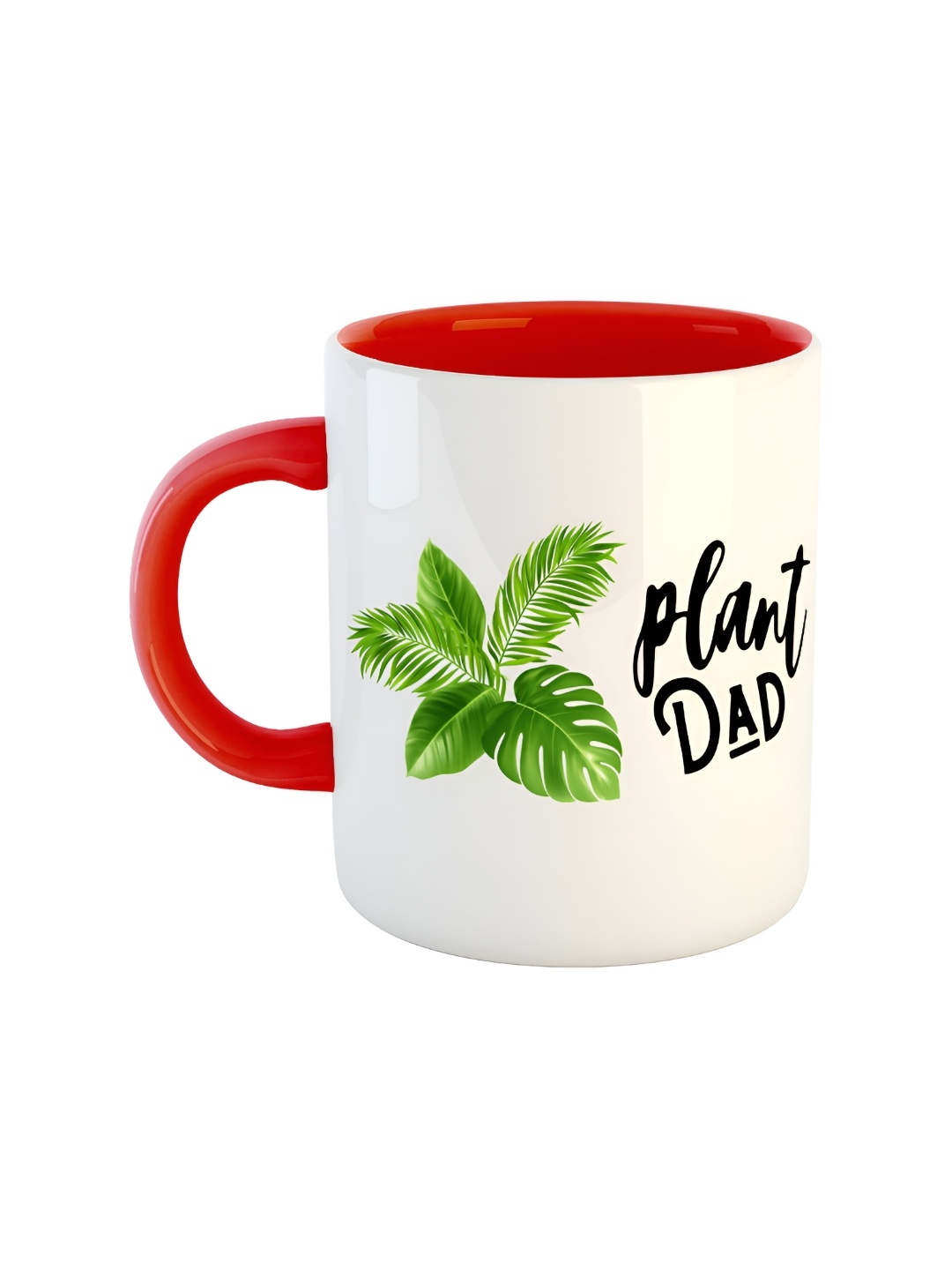 

ARTBUG Red White Printed Ceramic Glossy Mugs 350 ml