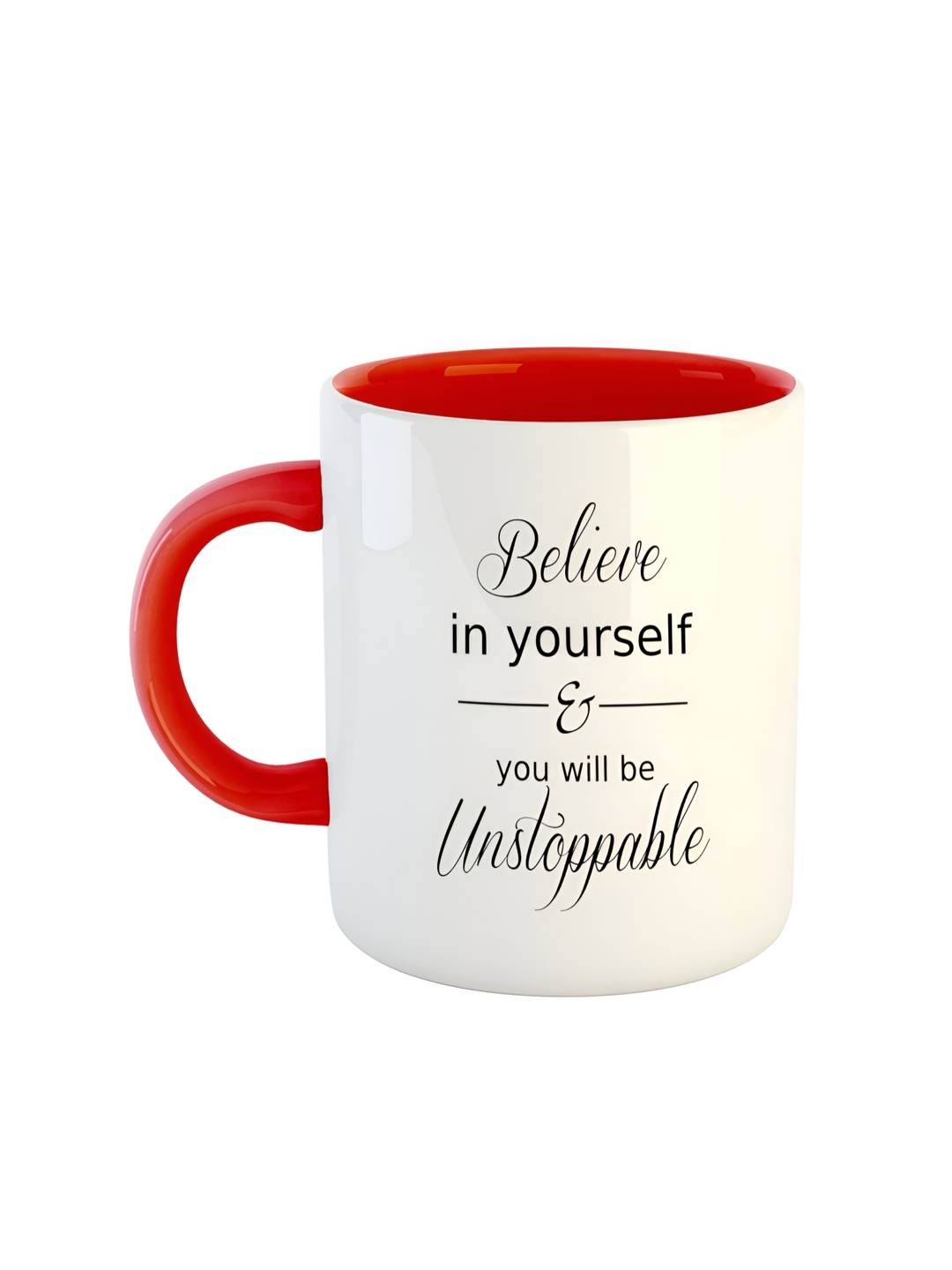 

ARTBUG Red Printed Ceramic Glossy Mug