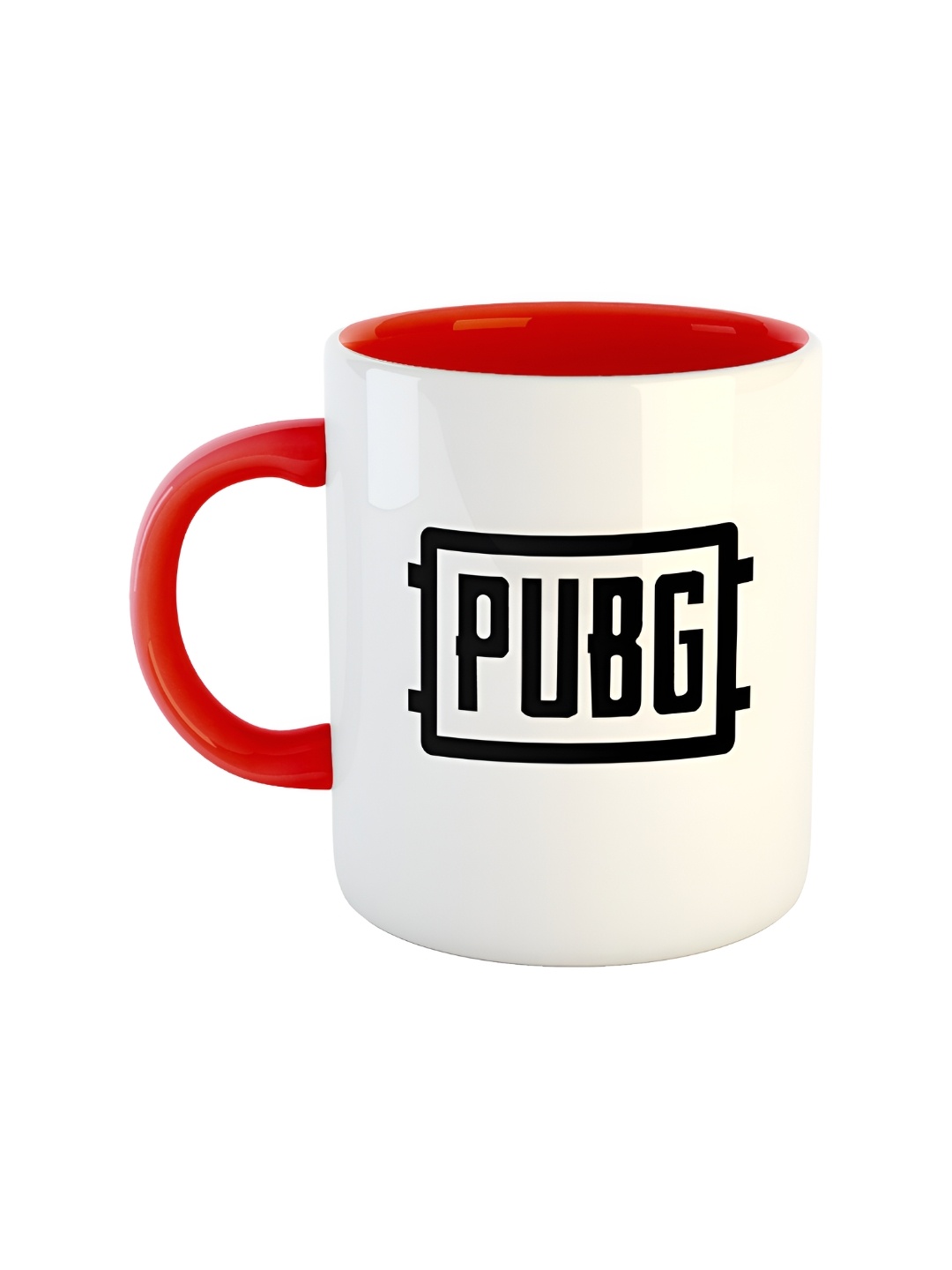 

ARTBUG Red & White Printed Ceramic Glossy Coffee Mug 350 ml