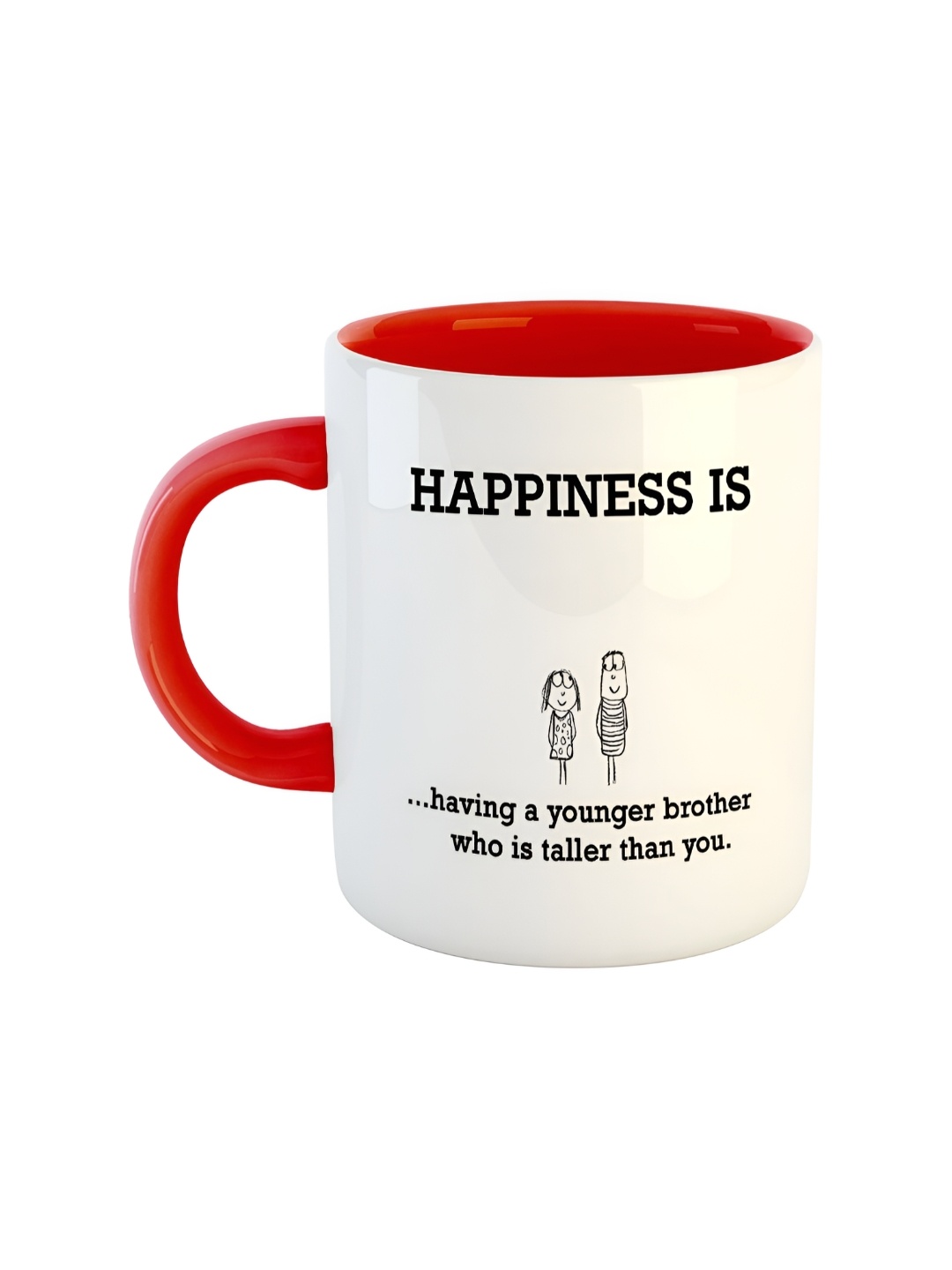 

ARTBUG Red Printed Ceramic Glossy Mug 350 ml