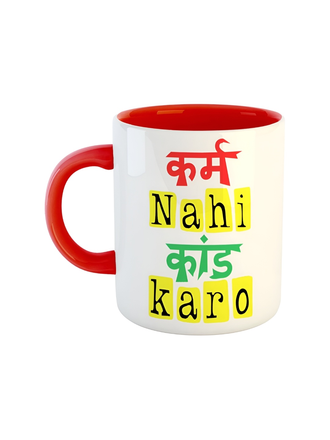 

ARTBUG Red & White Printed Ceramic Glossy Mug 350 ml