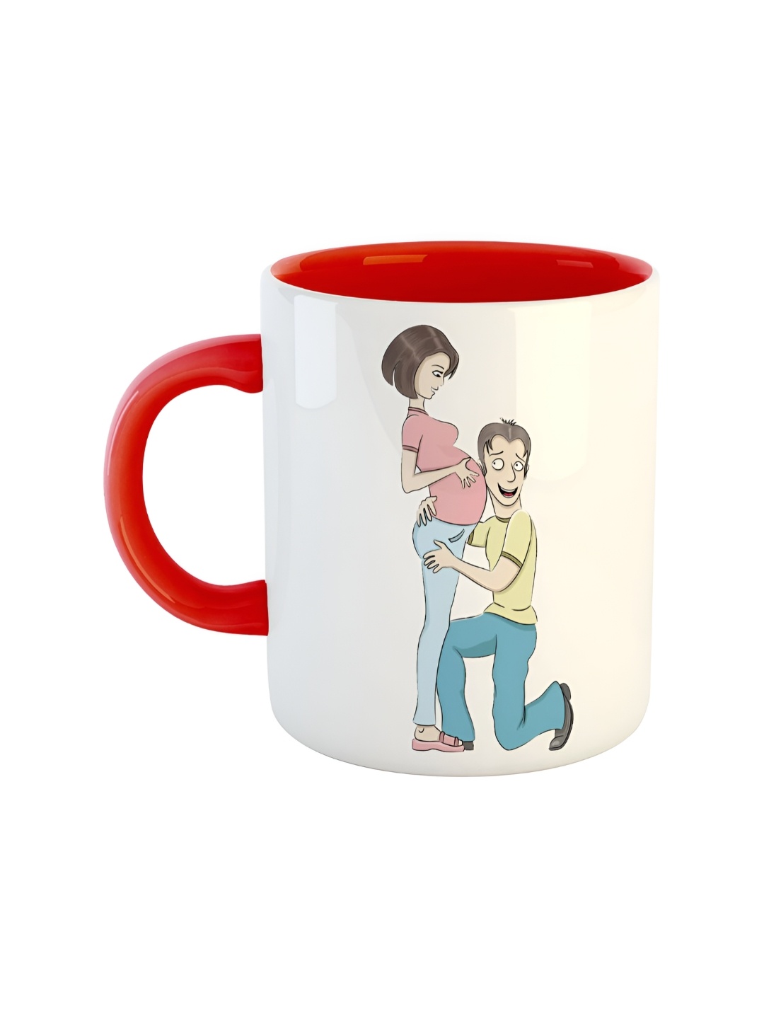 

ARTBUG Red Printed Ceramic Glossy Mugs