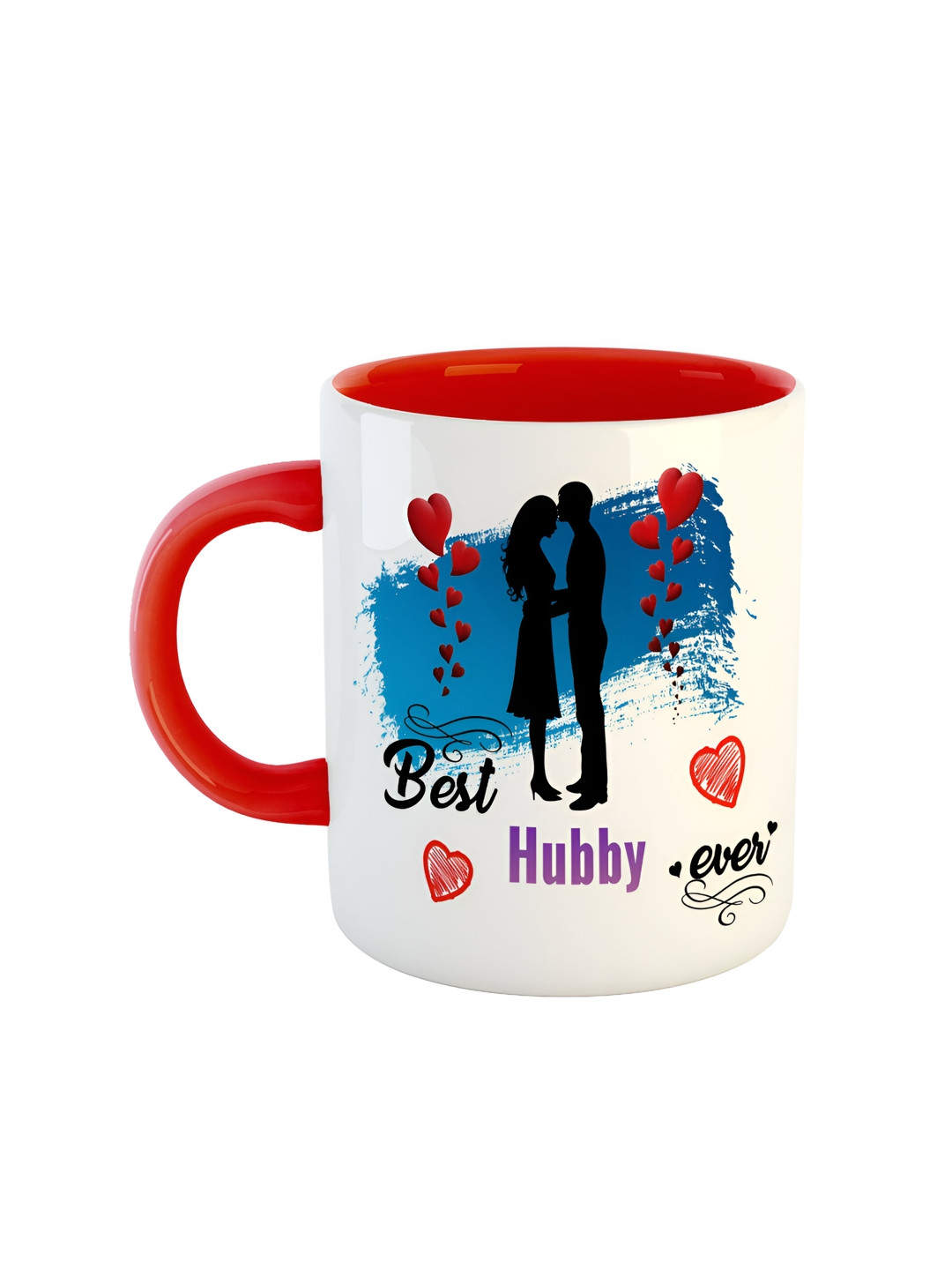 

ARTBUG Red Printed Ceramic Glossy Mug