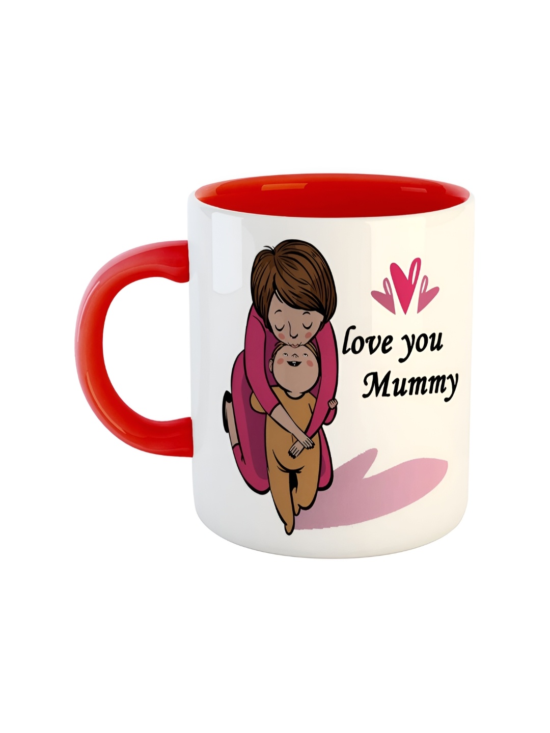 

ARTBUG Red Printed Ceramic Glossy Mug