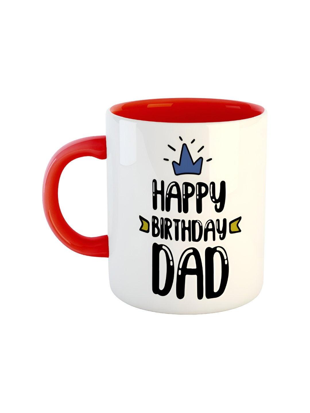 

ARTBUG Red & White Printed Ceramic Glossy Mug 350 ml