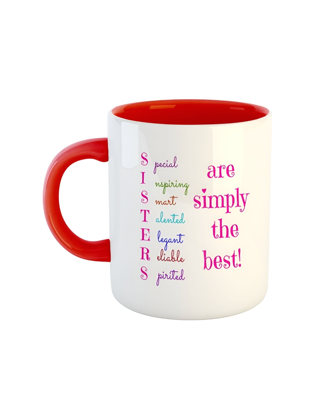 

ARTBUG Red Printed Ceramic Glossy Mug