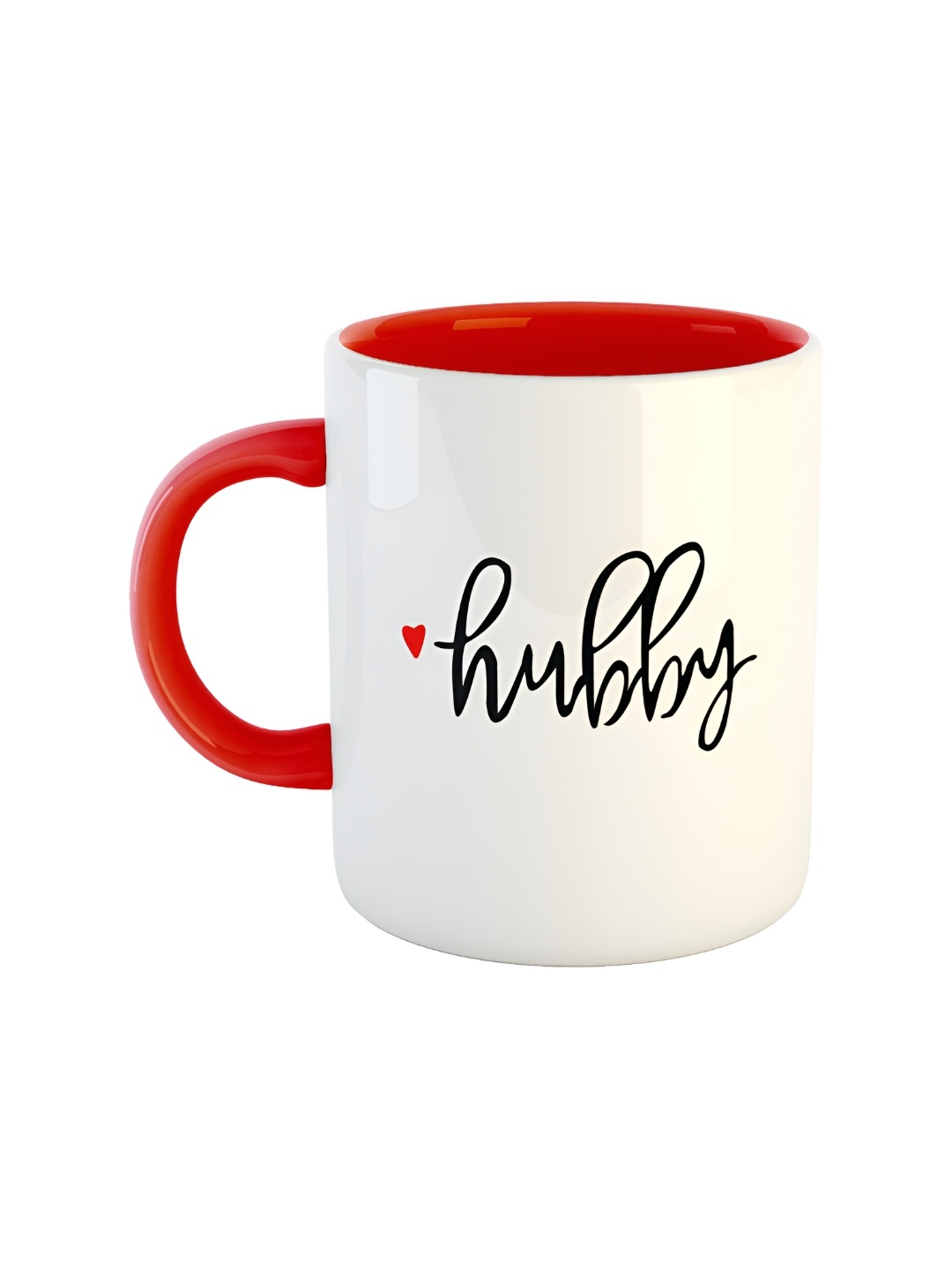 

ARTBUG Red & White Printed Ceramic Glossy Mug 350 ml