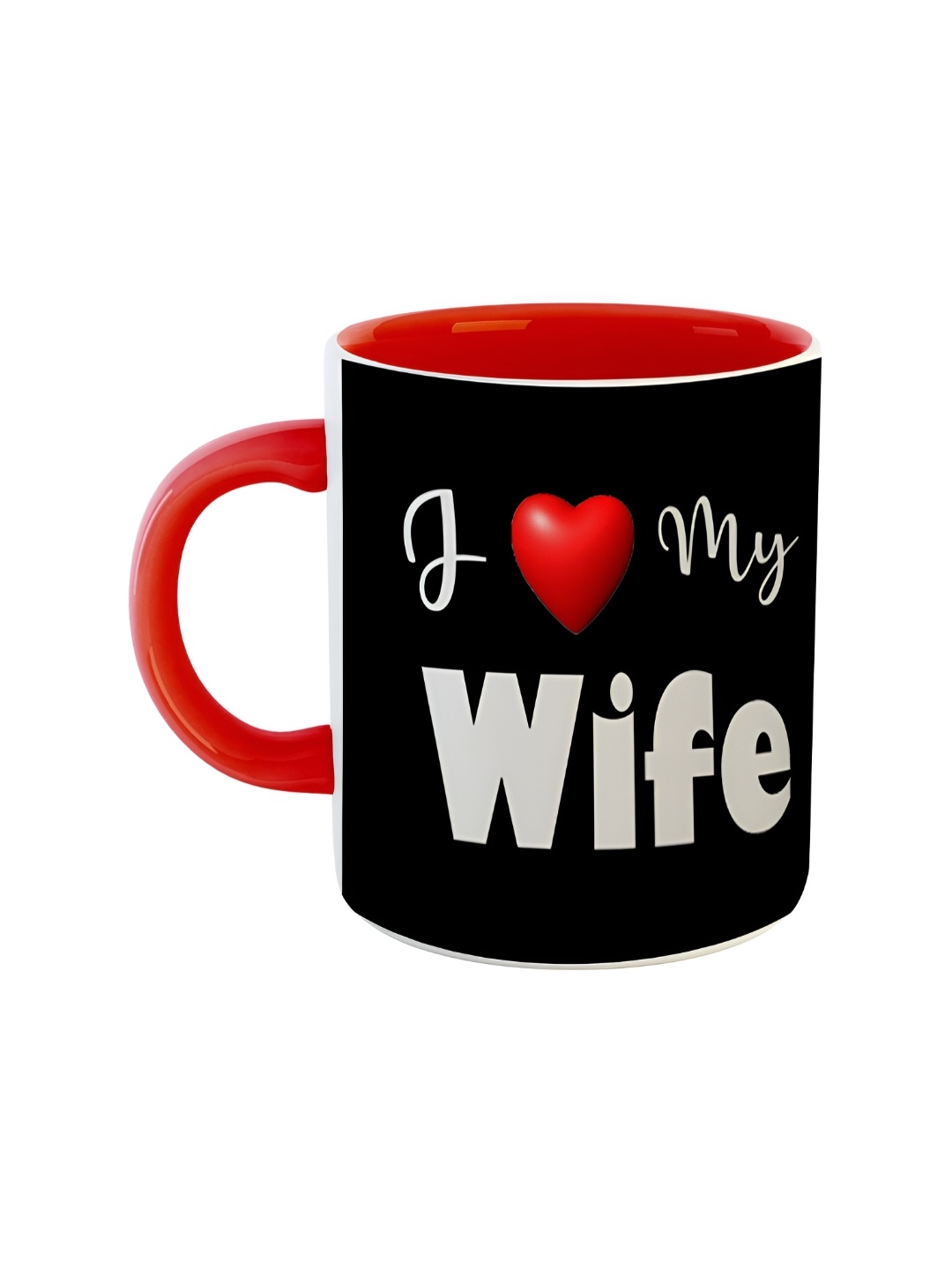 

ARTBUG Red Printed Ceramic Glossy Mug 330 ml