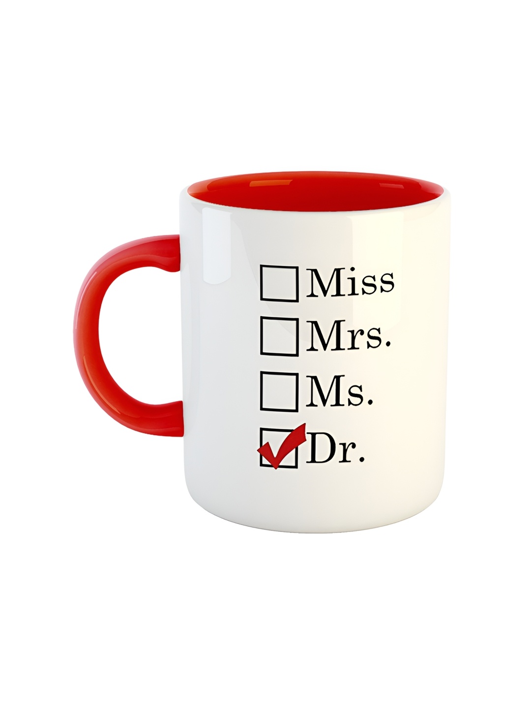 

ARTBUG Red Printed Ceramic Glossy Mug 350 ml