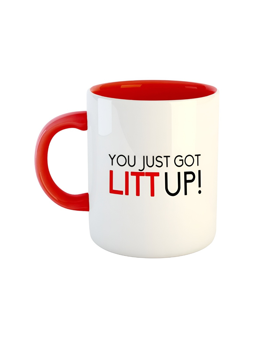 

ARTBUG Red Printed Ceramic Glossy Mug