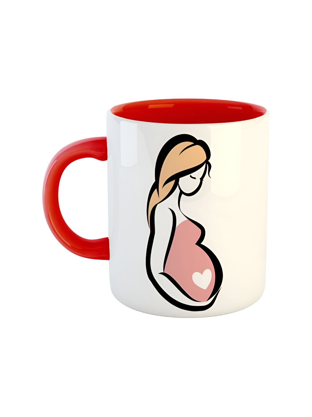 

ARTBUG Red Printed Ceramic Glossy Mug
